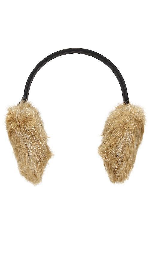 Womens Esme Tinsel Faux Fur Earmuffs Product Image