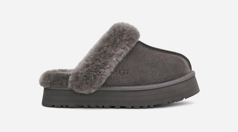 Disquette Suede & Shearling Platform Slippers Product Image