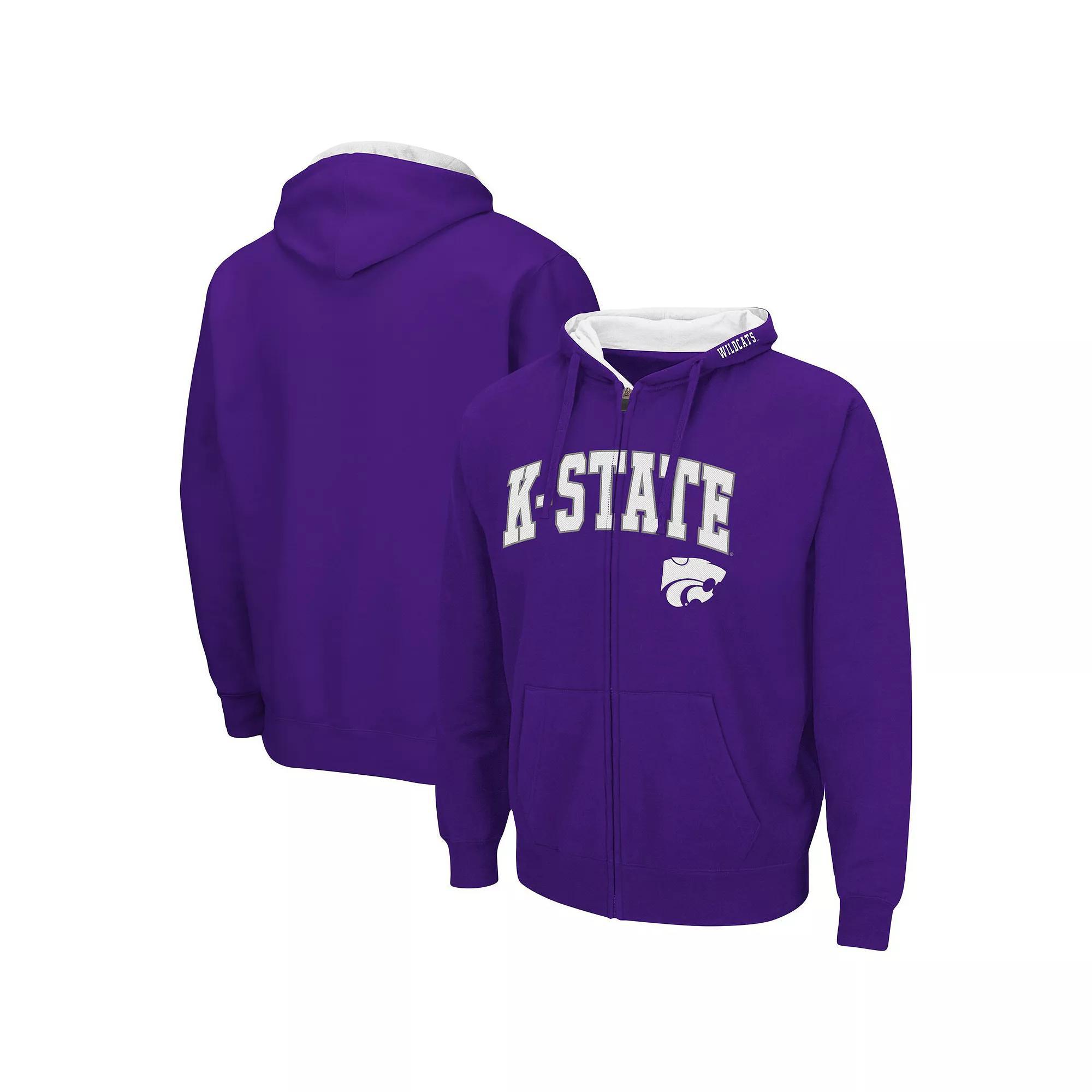 Men's Colosseum Garnet Florida State Seminoles Arch & Logo 3.0 Full-Zip Hoodie, Size: Medium, Red Product Image