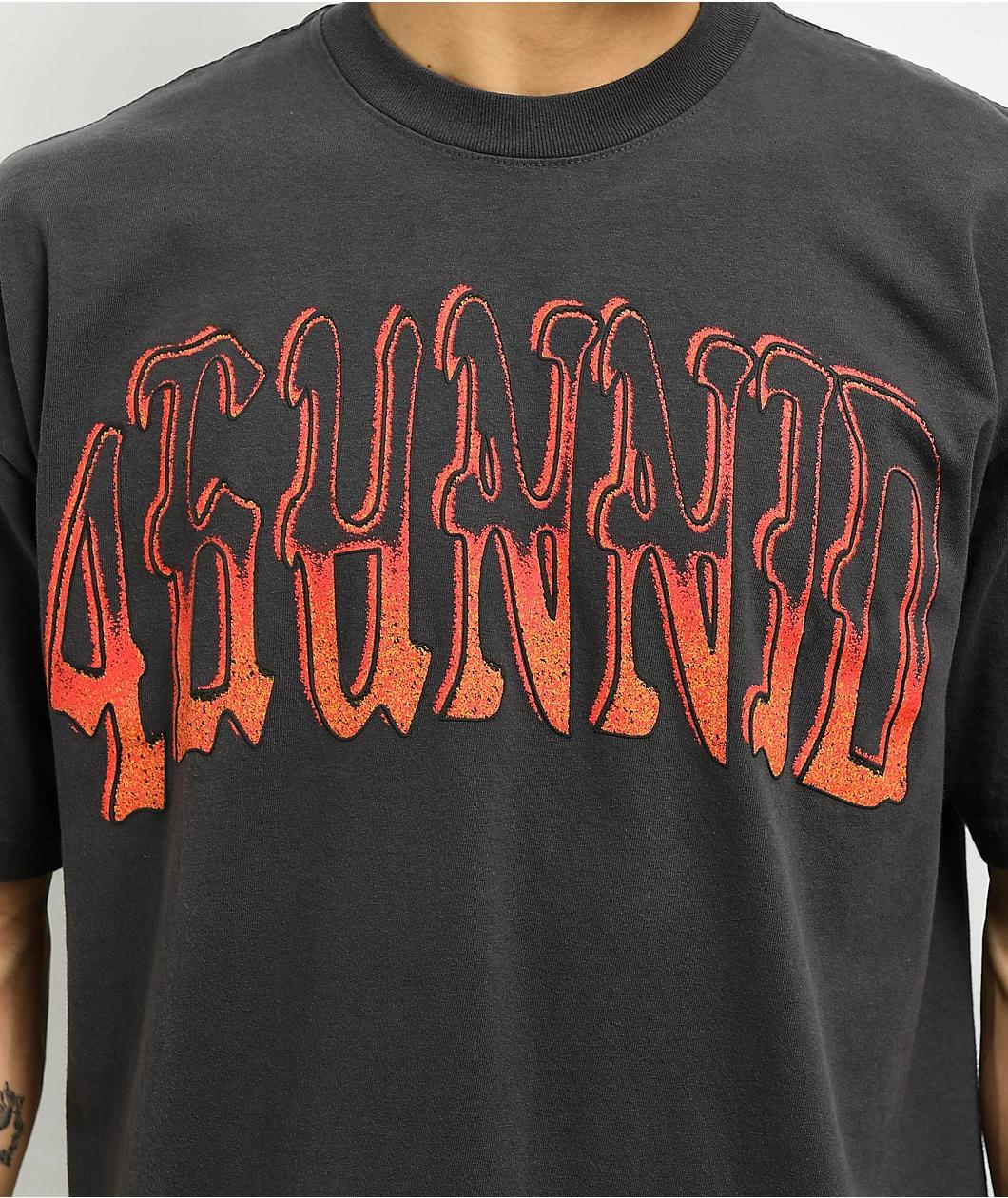 4Hunnid Arc Charcoal T-Shirt Product Image