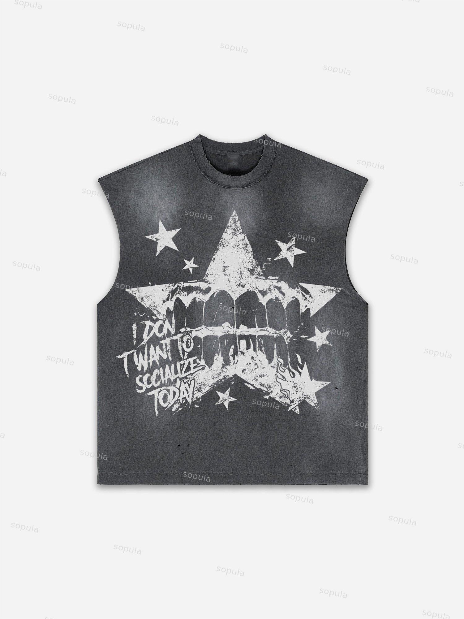 Mental Health Matters Fun Graphic Distressed Tank Top Product Image