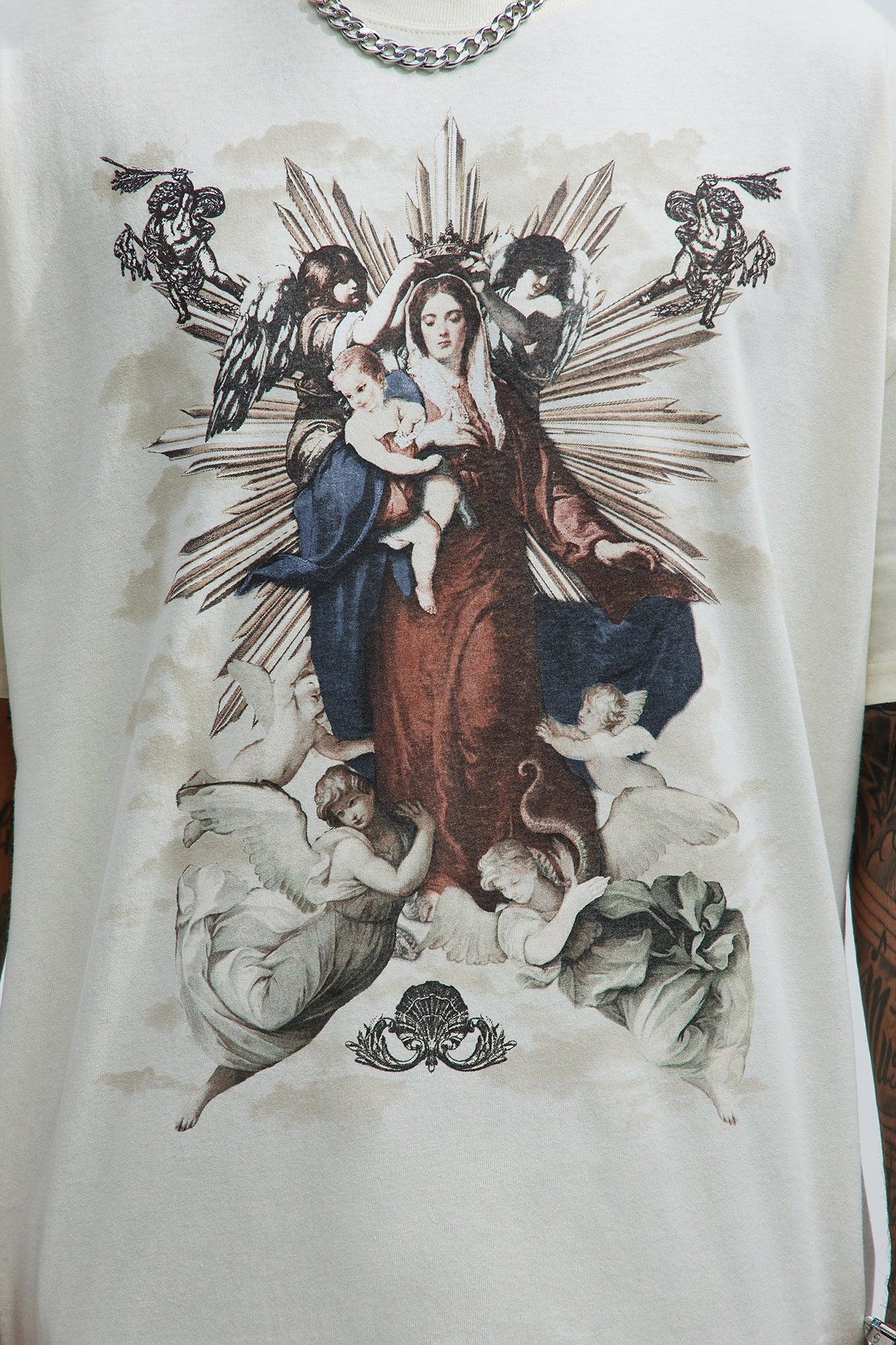 Blessed Bouquet Oversized Short Sleeve Tee - Sand Product Image