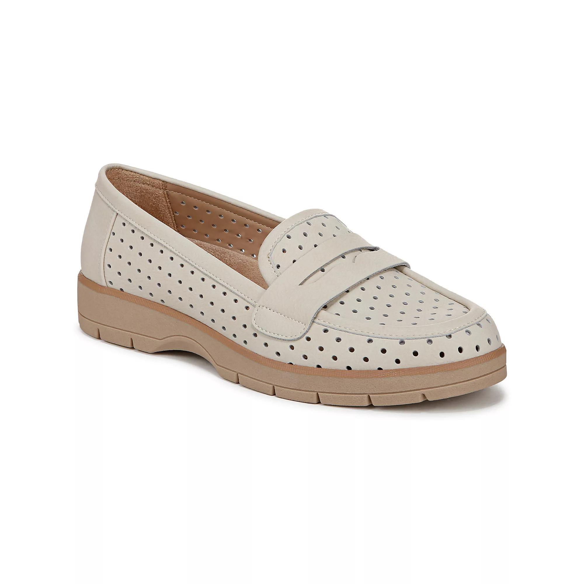 Dr. Scholl's Nice Day Breezy Women's Loafers, Size: 9, Off White Faux Leather Product Image