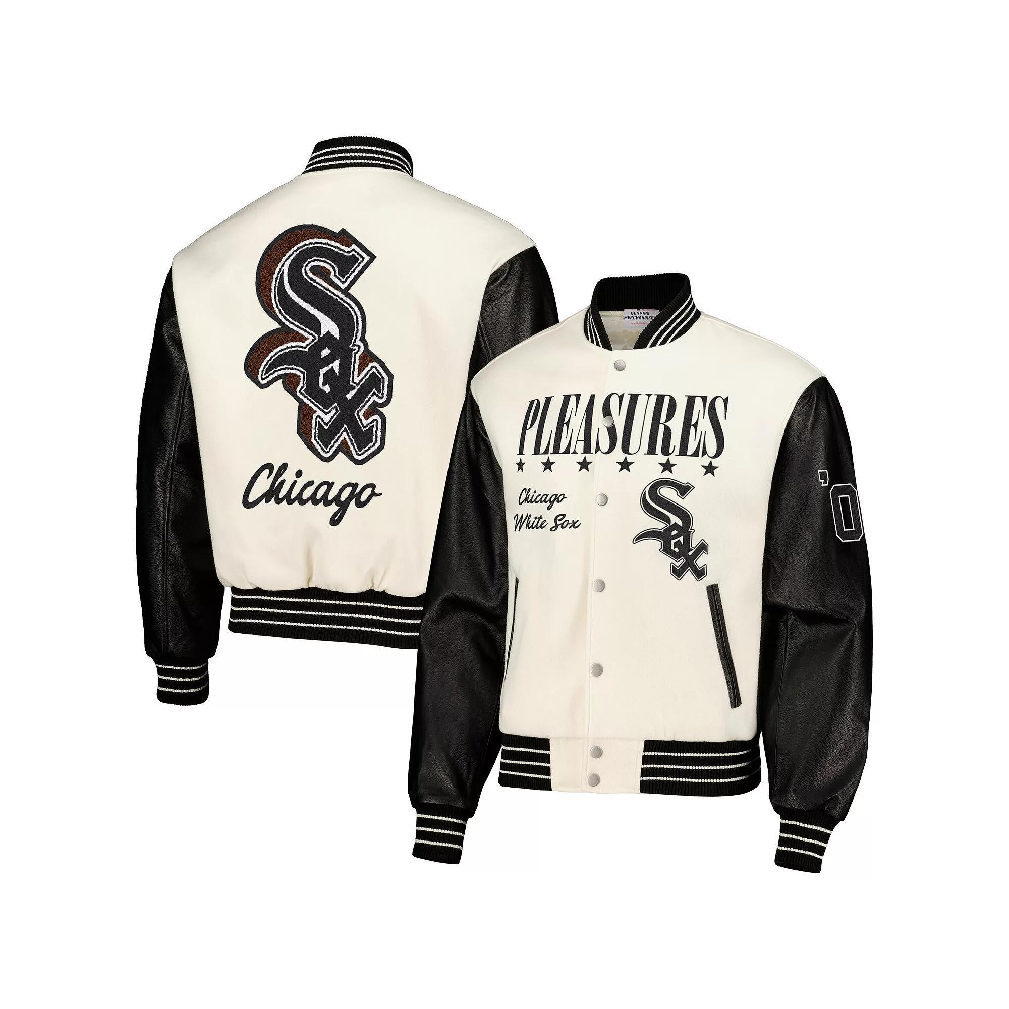 Men's White Chicago White Sox Full-Snap Varsity Jacket, Size: XL Product Image