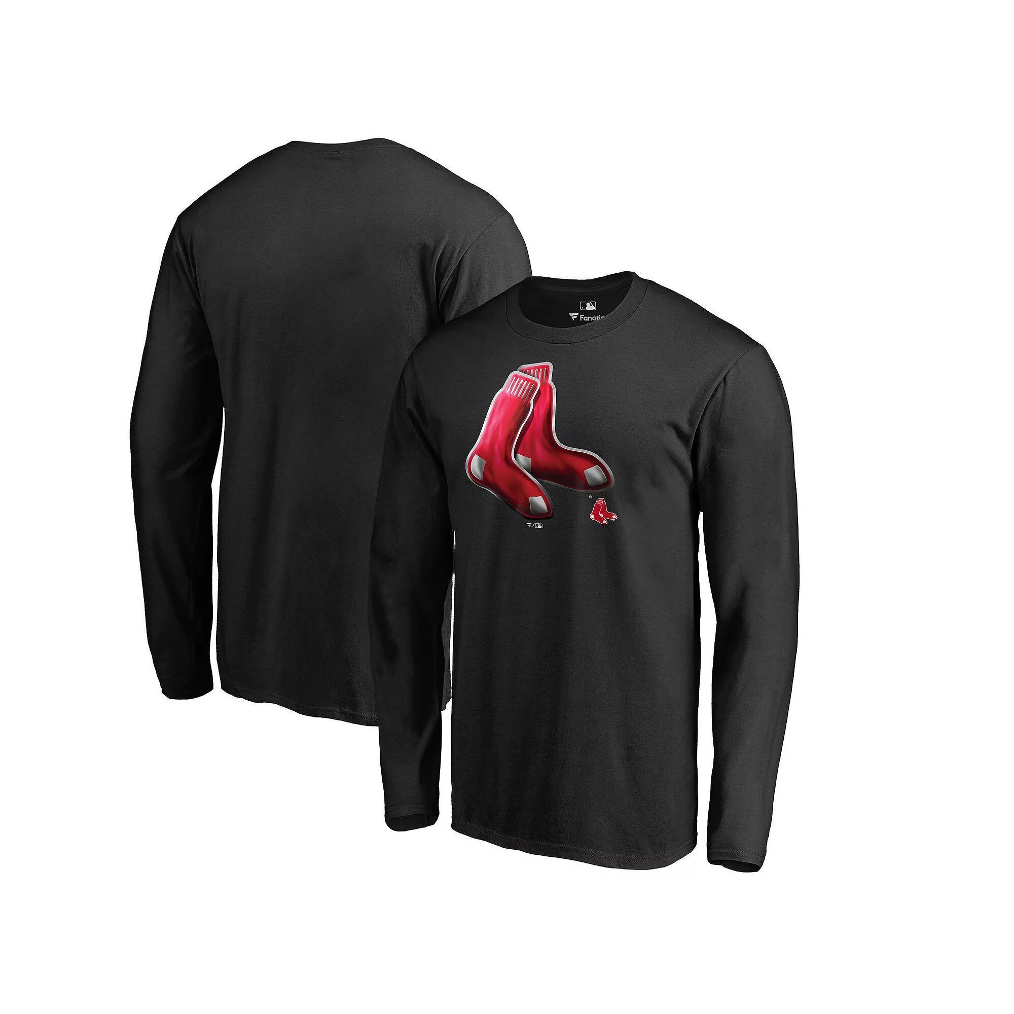 Mens Fanatics Branded Boston Red Sox Midnight Mascot Long Sleeve T-Shirt Product Image