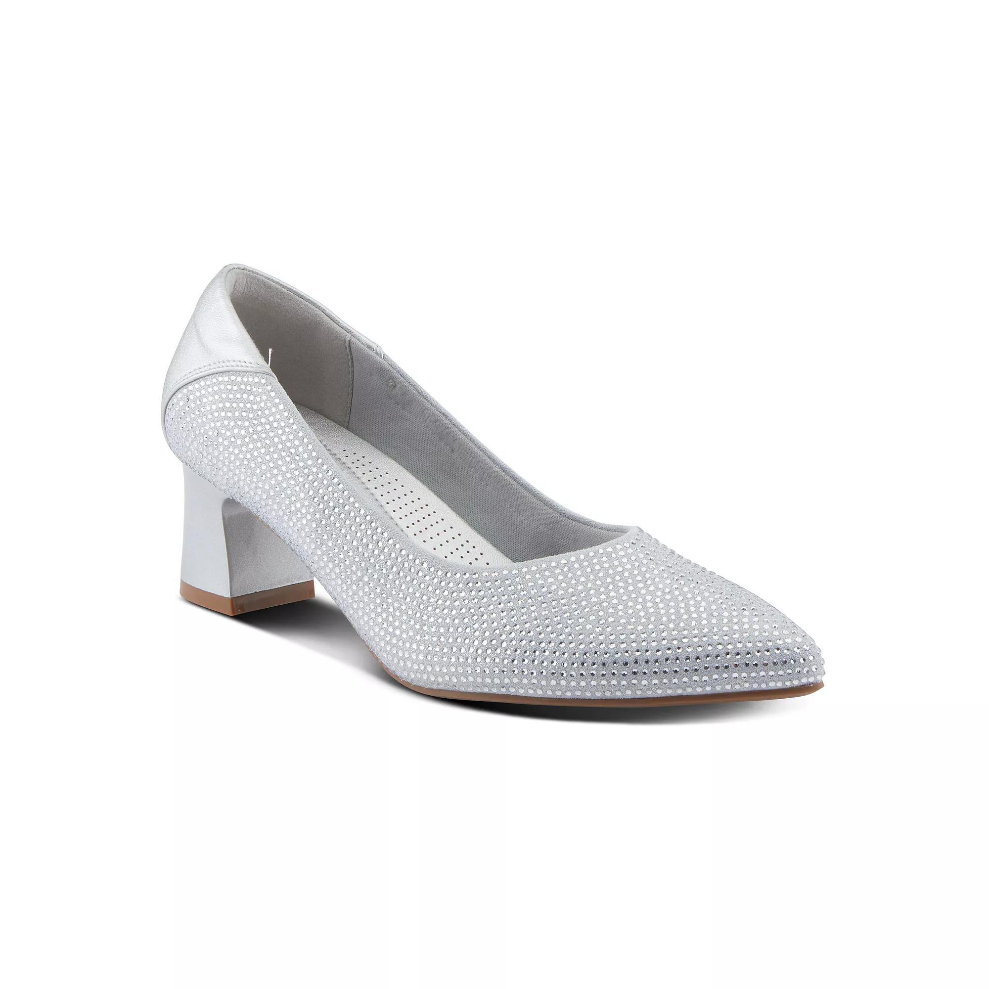 Patrizia Senna Women's Block Heel Pumps, Size: 40, Silver Product Image