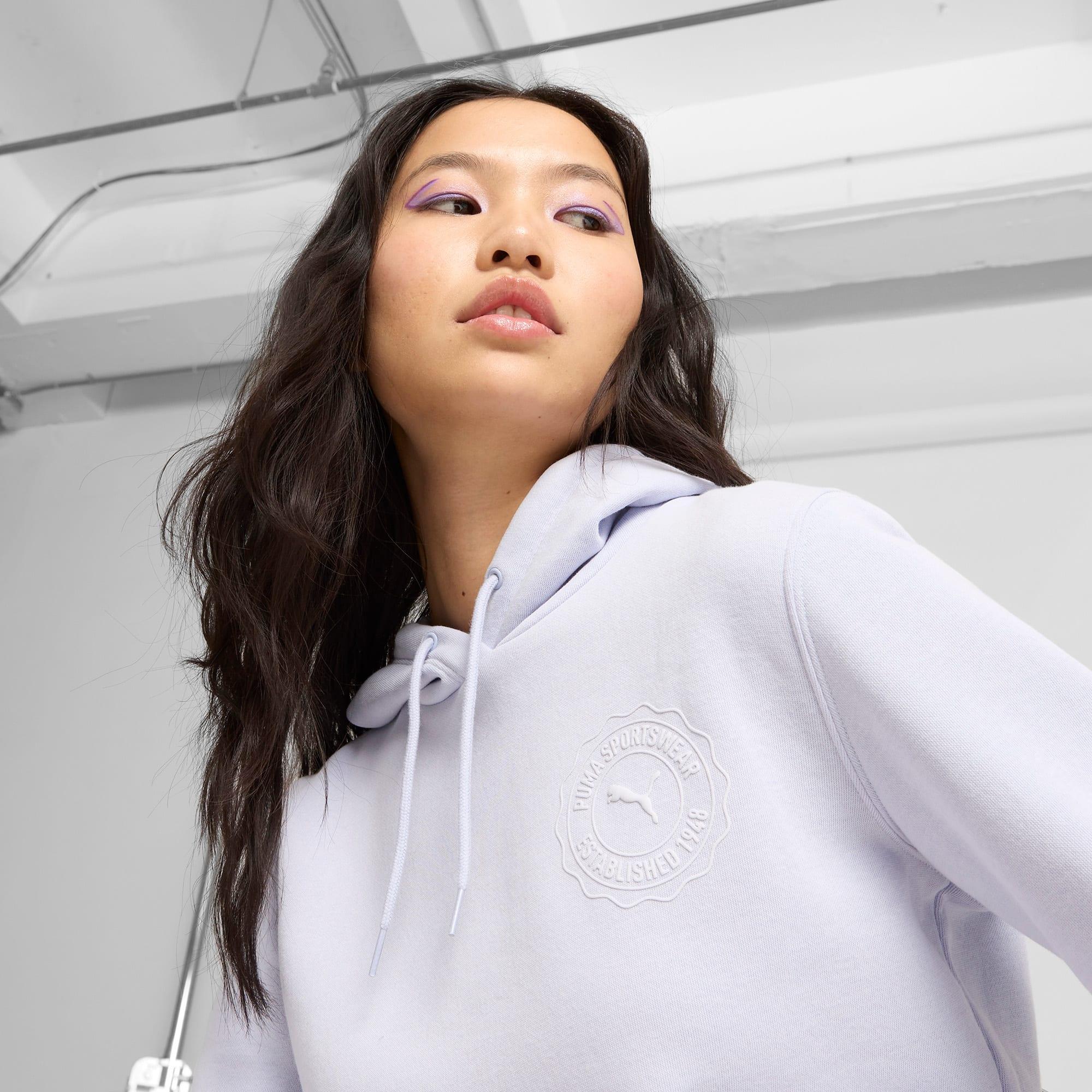 PUMA GRAPHICS Emblem Women's Hoodie Product Image