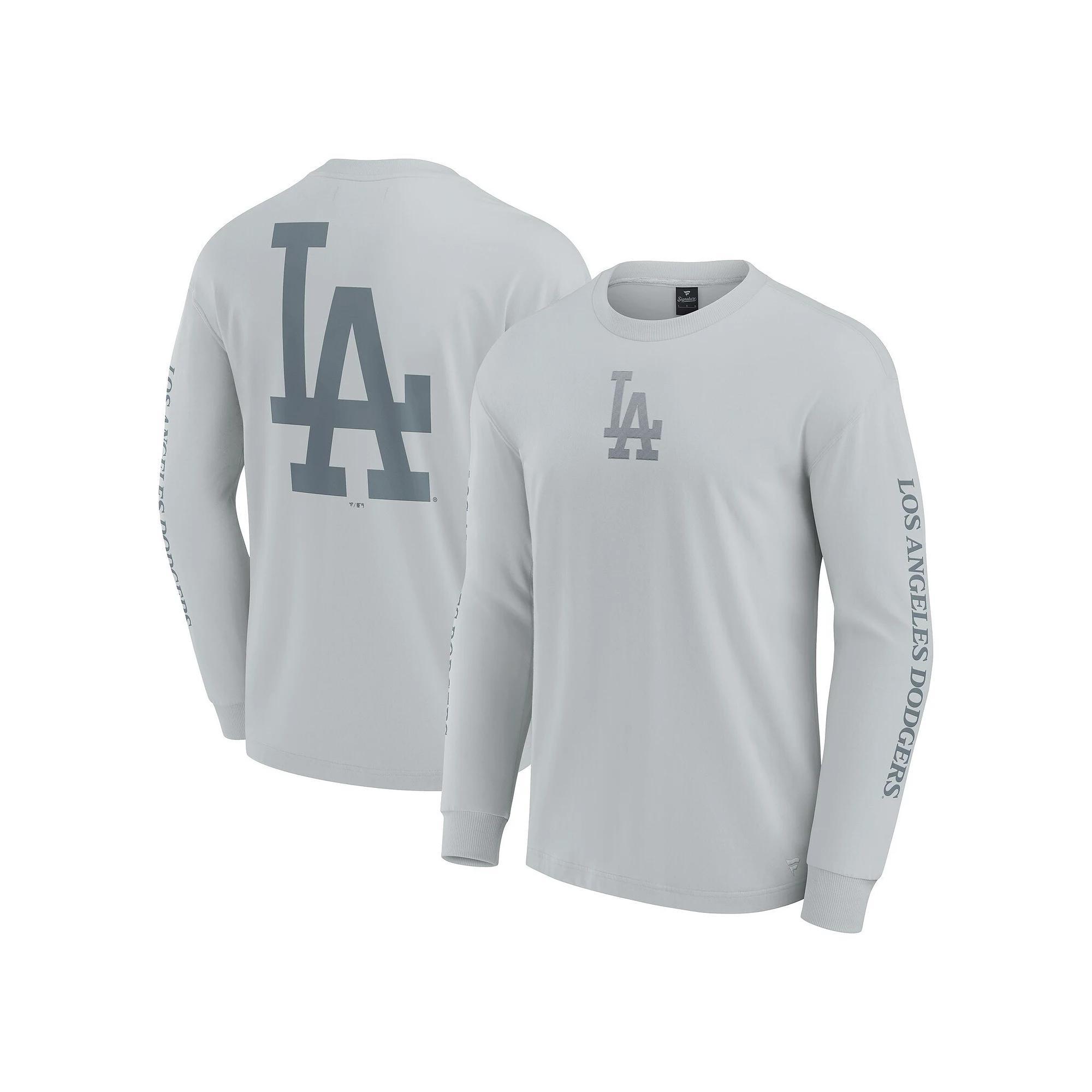 Men's Fanatics  Gray Los Angeles Dodgers Elements Strive Long Sleeve T-Shirt, Size: Small, Grey Product Image