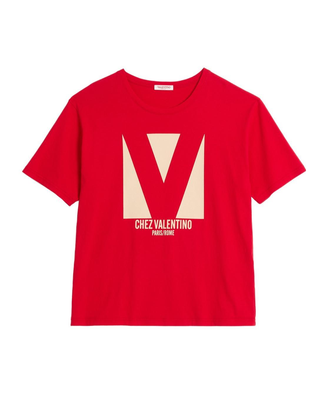 VALENTINO T-shirt Logo In Red Product Image