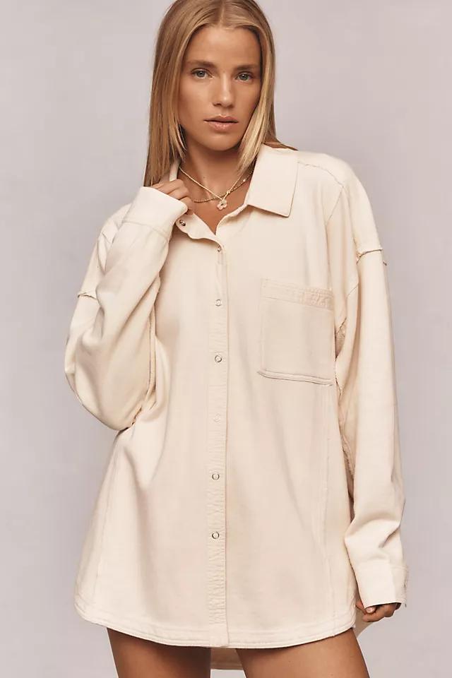 Daily Practice by Anthropologie Buttondown Shacket Product Image
