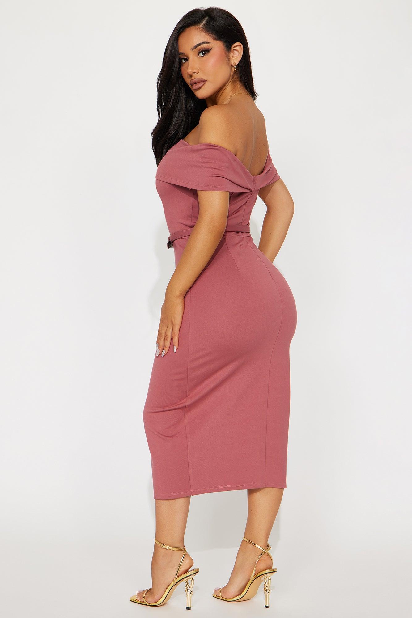 Full of Joy Midi Dress - Mauve Product Image