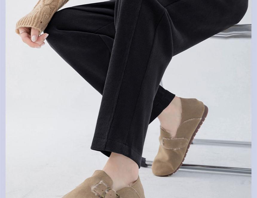 Maternity High Waist Plain Cropped Tapered Pants Product Image