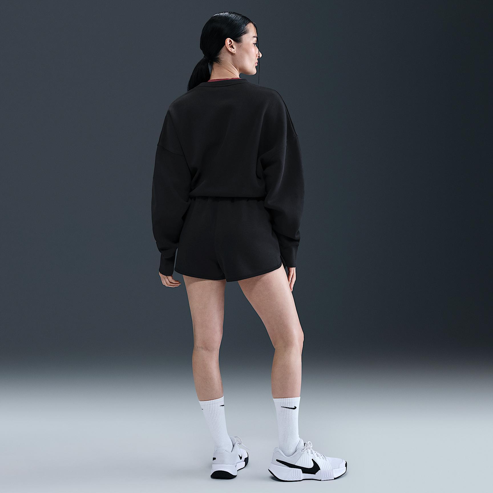 Nike Women's Court Heritage Mid-Rise Fleece Tennis Shorts Product Image