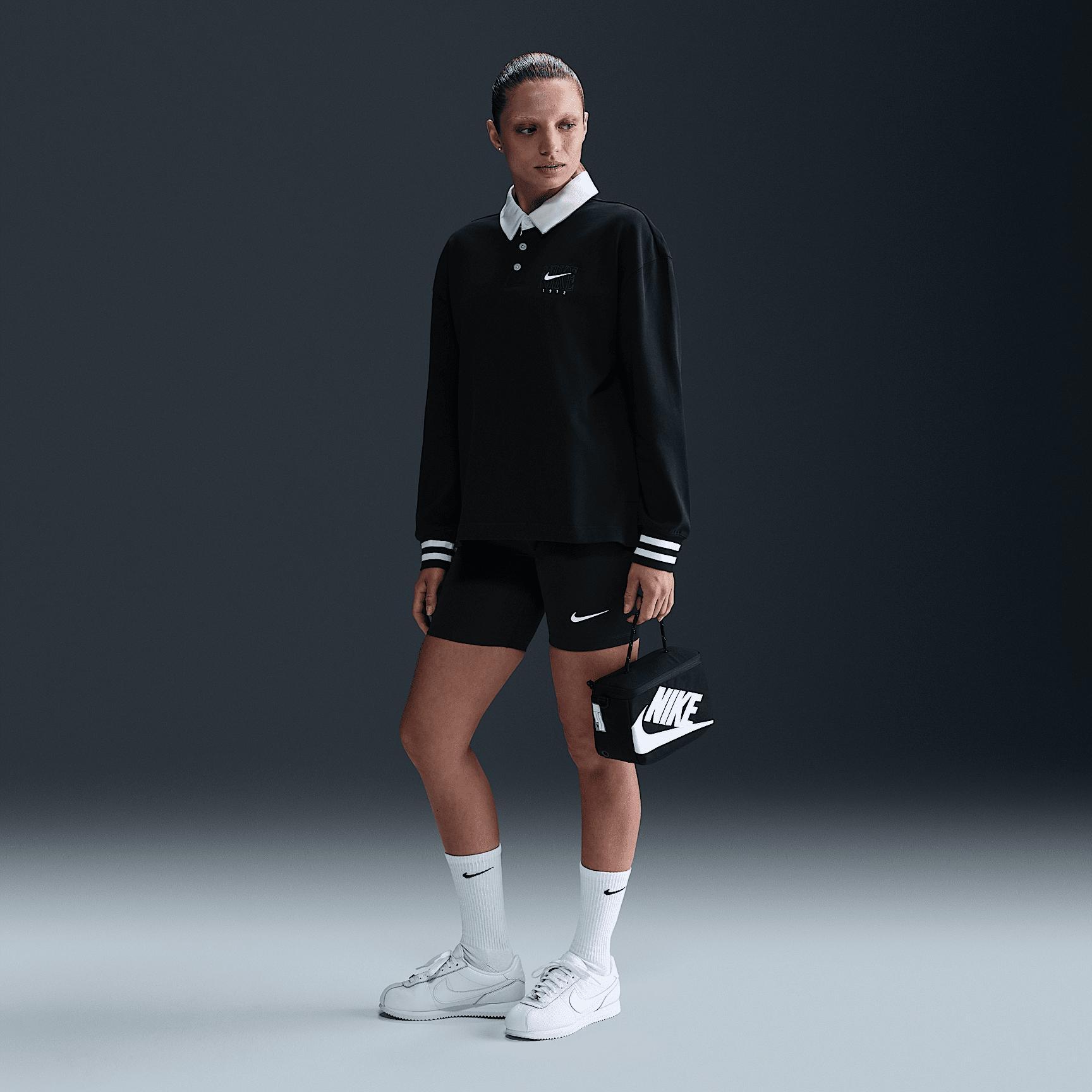 Nike Sportswear Essential Women's Oversized Long-Sleeve Polo Product Image