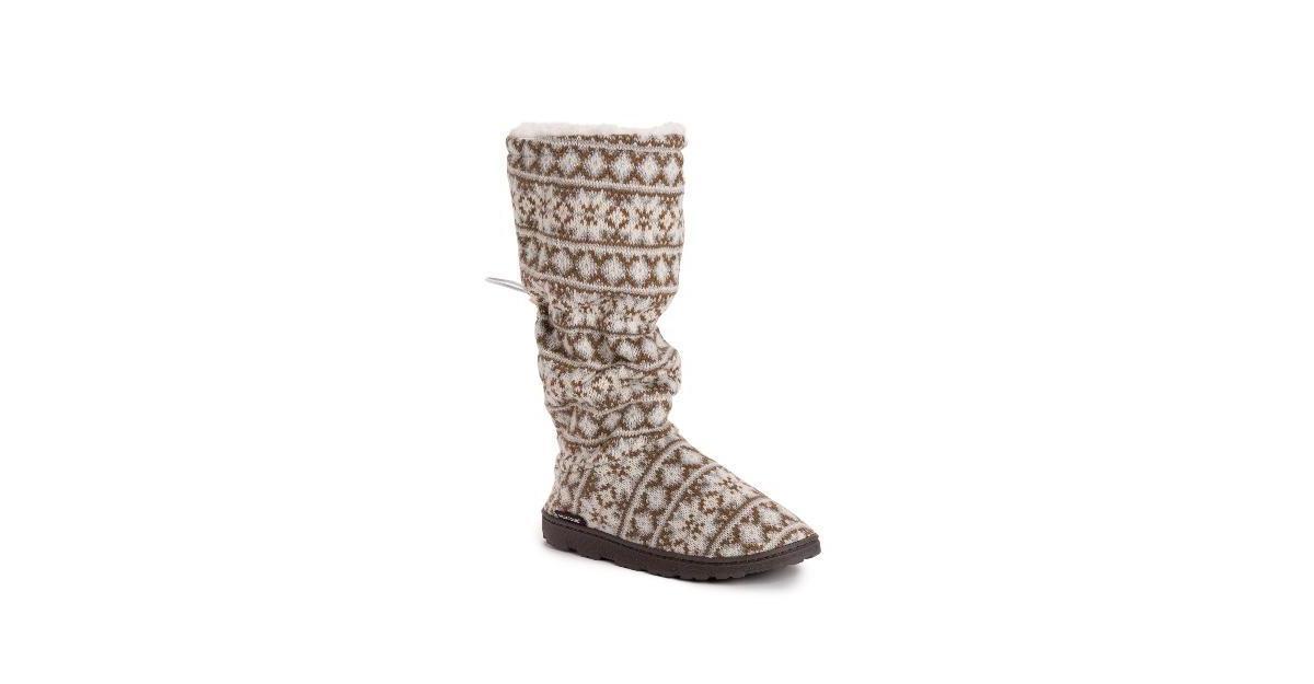 MUK LUKS Tabbi Toggle Womens Knit Winter Boots Product Image