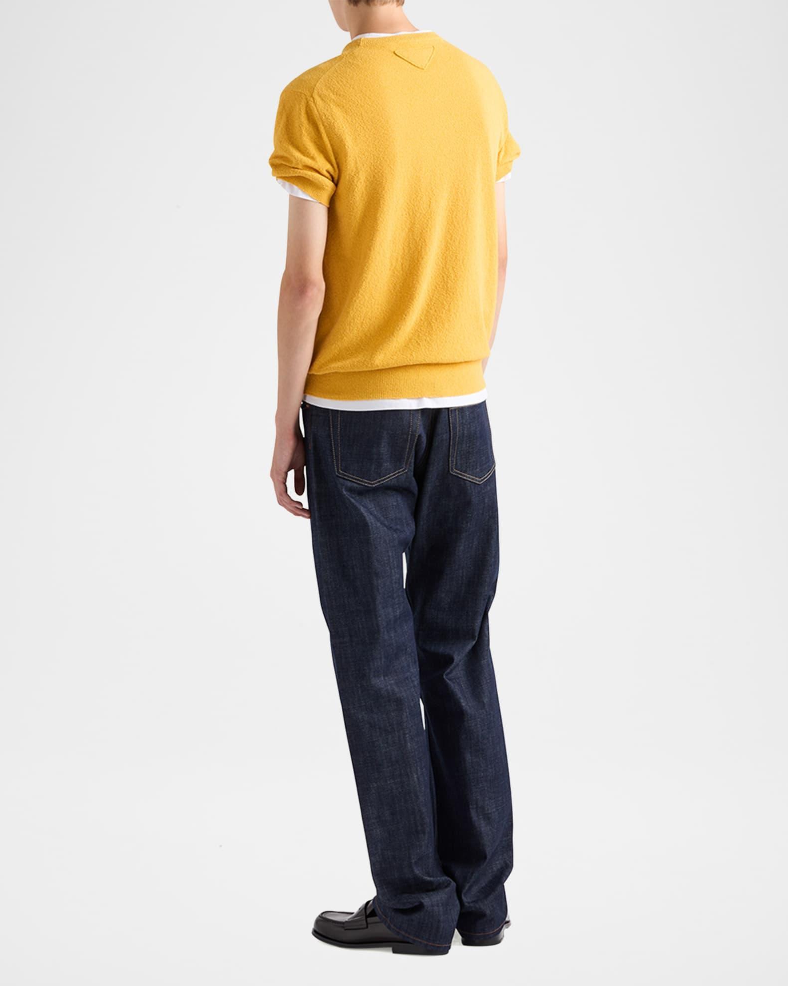Men's Solid Short-Sleeve Sweater Product Image
