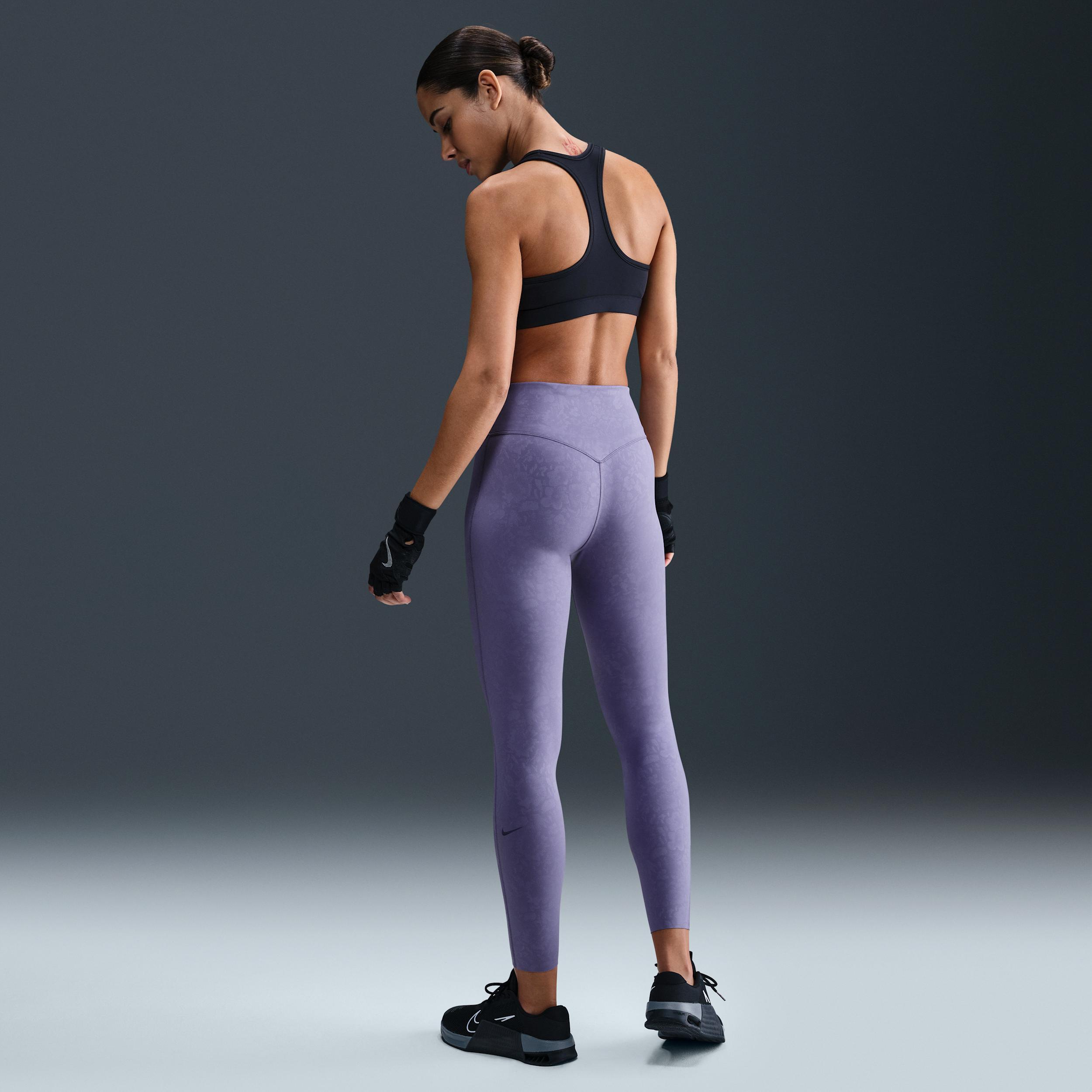 Nike Universa Women's High-Waisted 7/8 Floral Leggings with No Front Seam Product Image