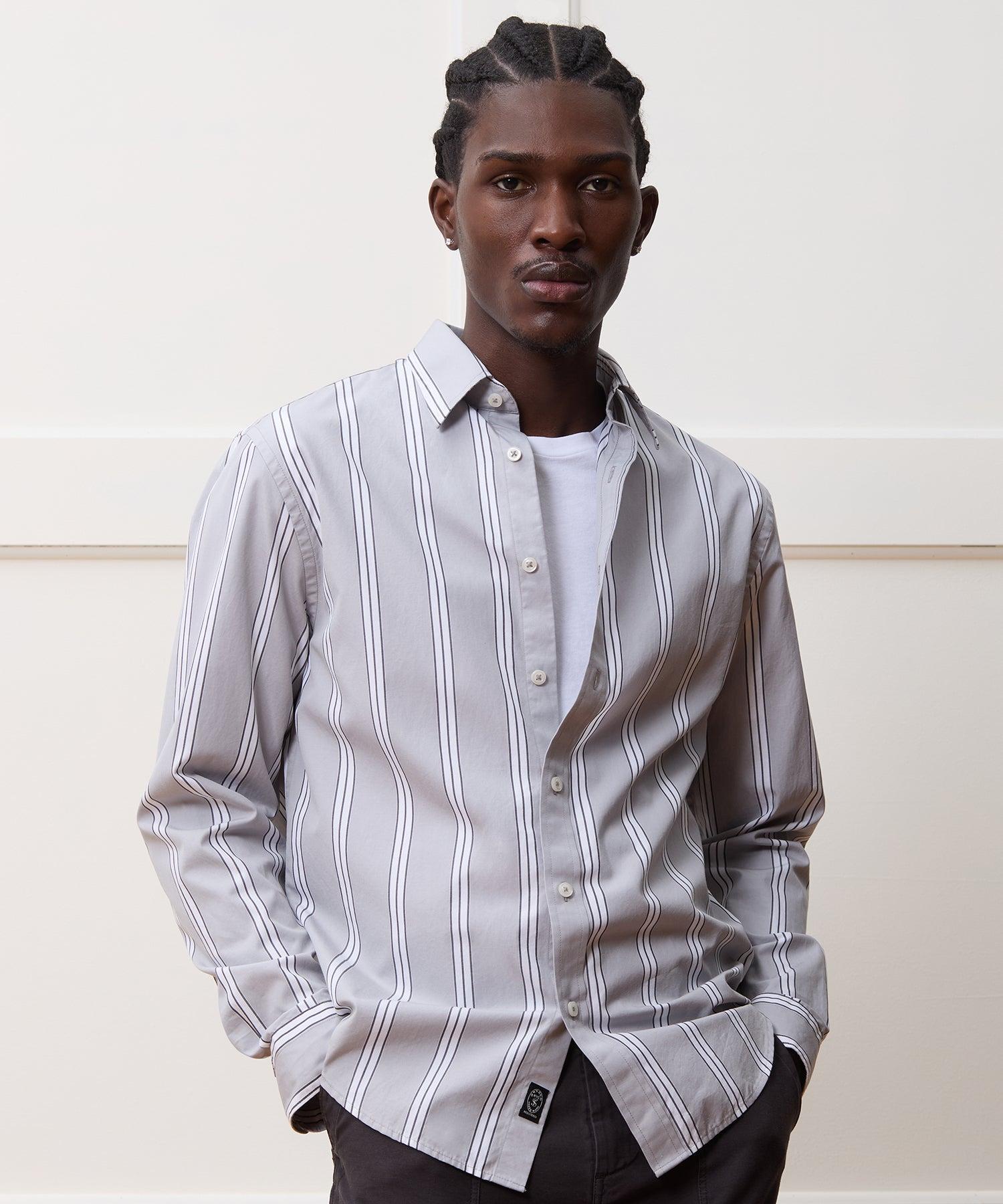 Slim Fit Cotton Poplin Point Collar Shirt Product Image
