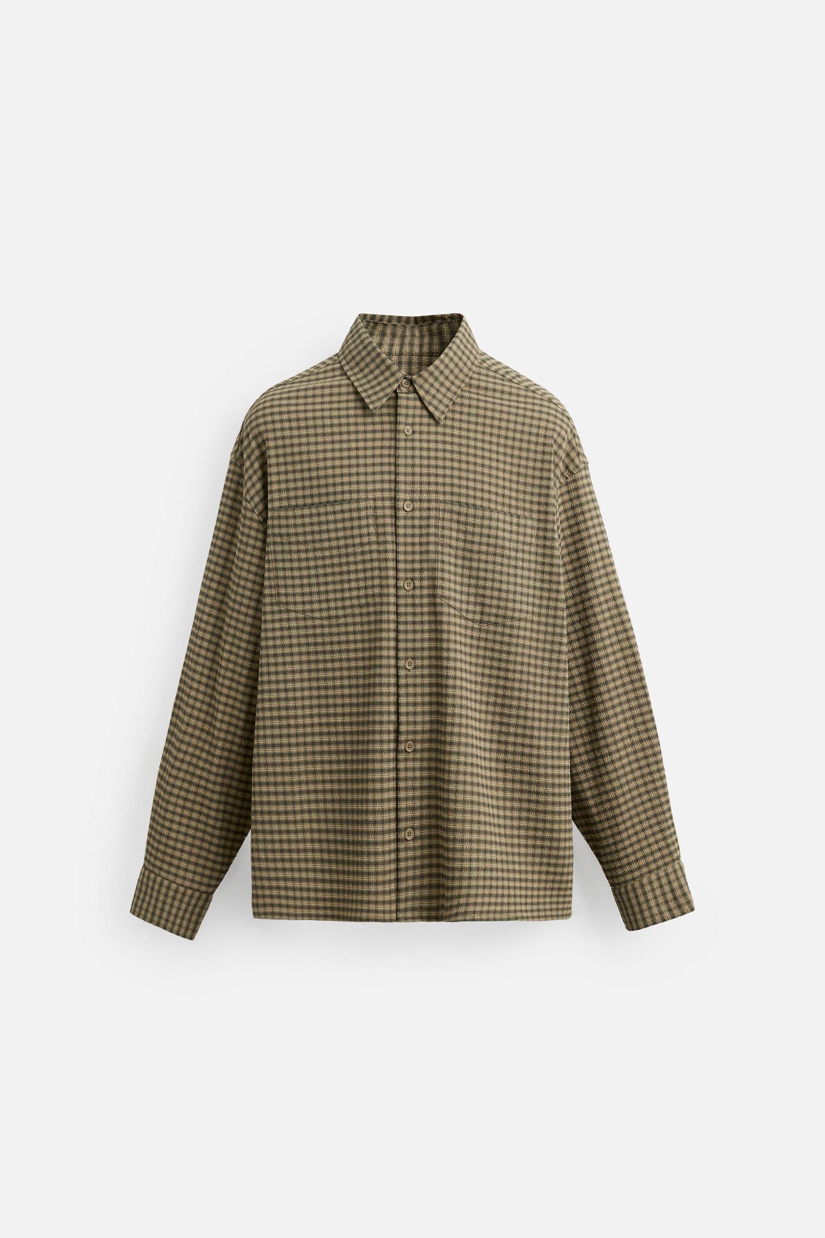 Seersucker Plaid Shirt Product Image