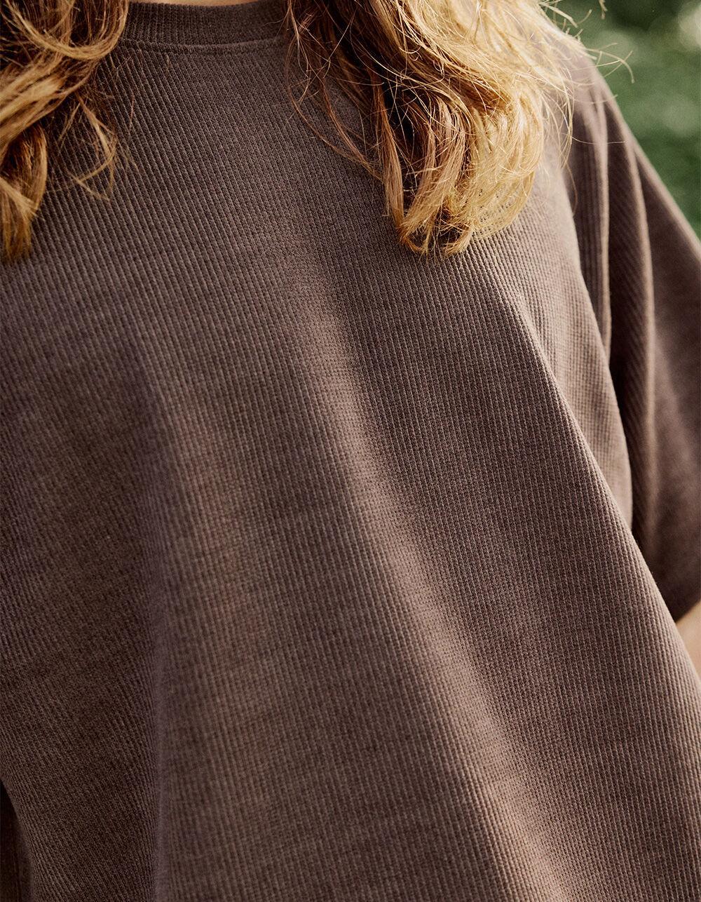 RSQ Mens Textured Tee - BROWN Product Image