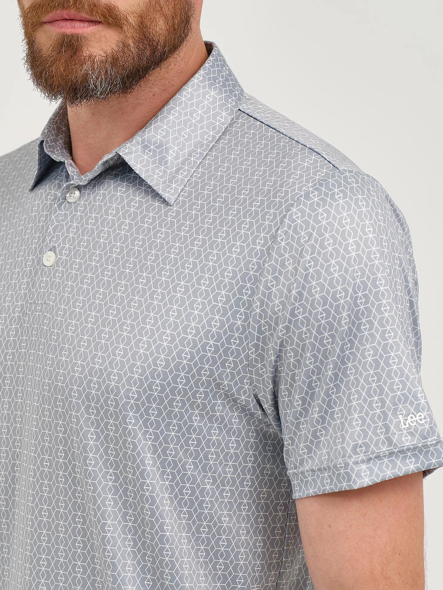 Men's Hex Geometric Performance Polo Shirt | Men's Tops & Tees | Lee® Product Image