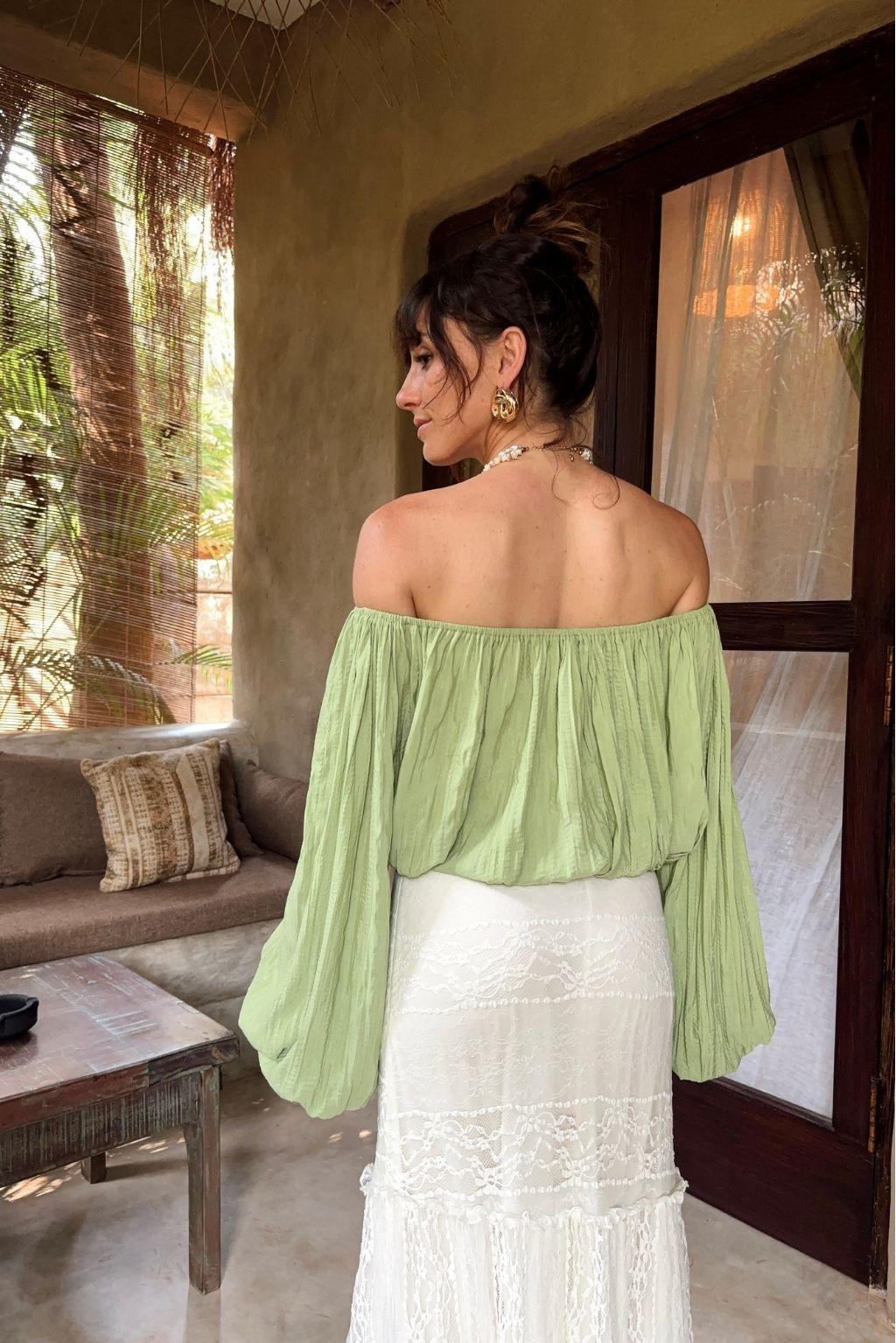 Poppy White Maxi Skirt Product Image