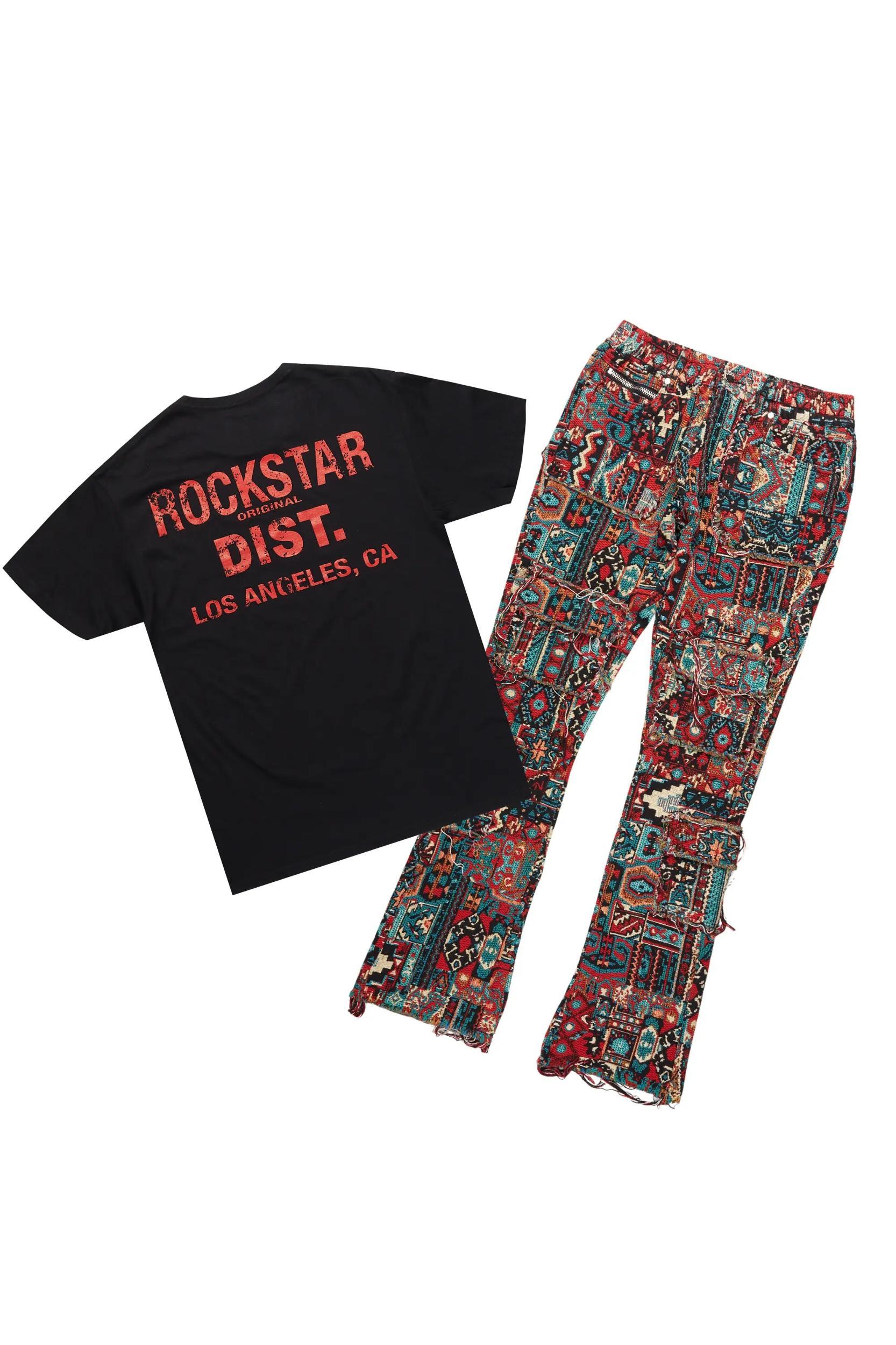 Lake Black/Red T-Shirt/Tapestry Jean Bundle Male Product Image