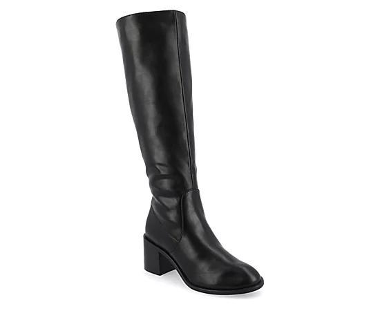 Journee Tru Comfort Foam™ Women's Romilly Calf Boots, Size: 6.5, Black Product Image