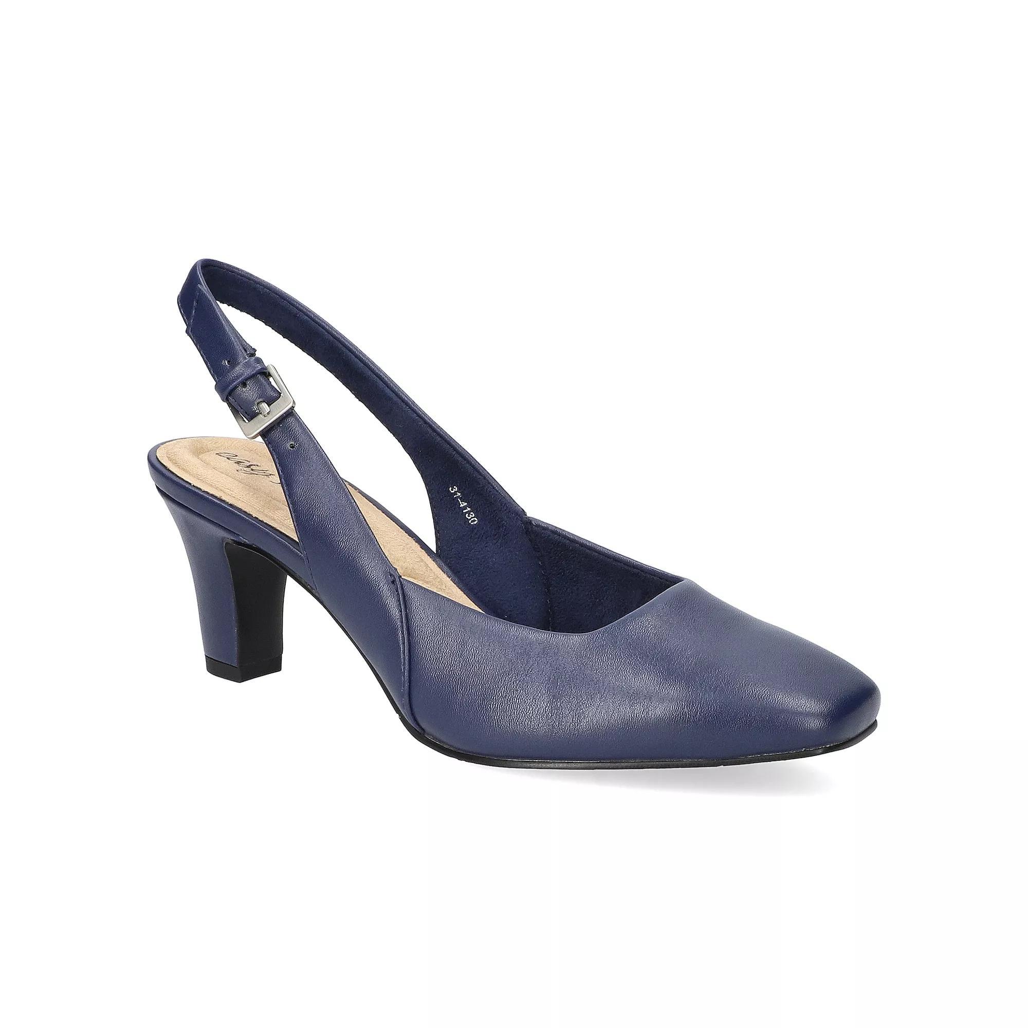 Easy Street Ritsa Women's Square Toe Slingback Pumps, Size: 7 XW, Blue Product Image