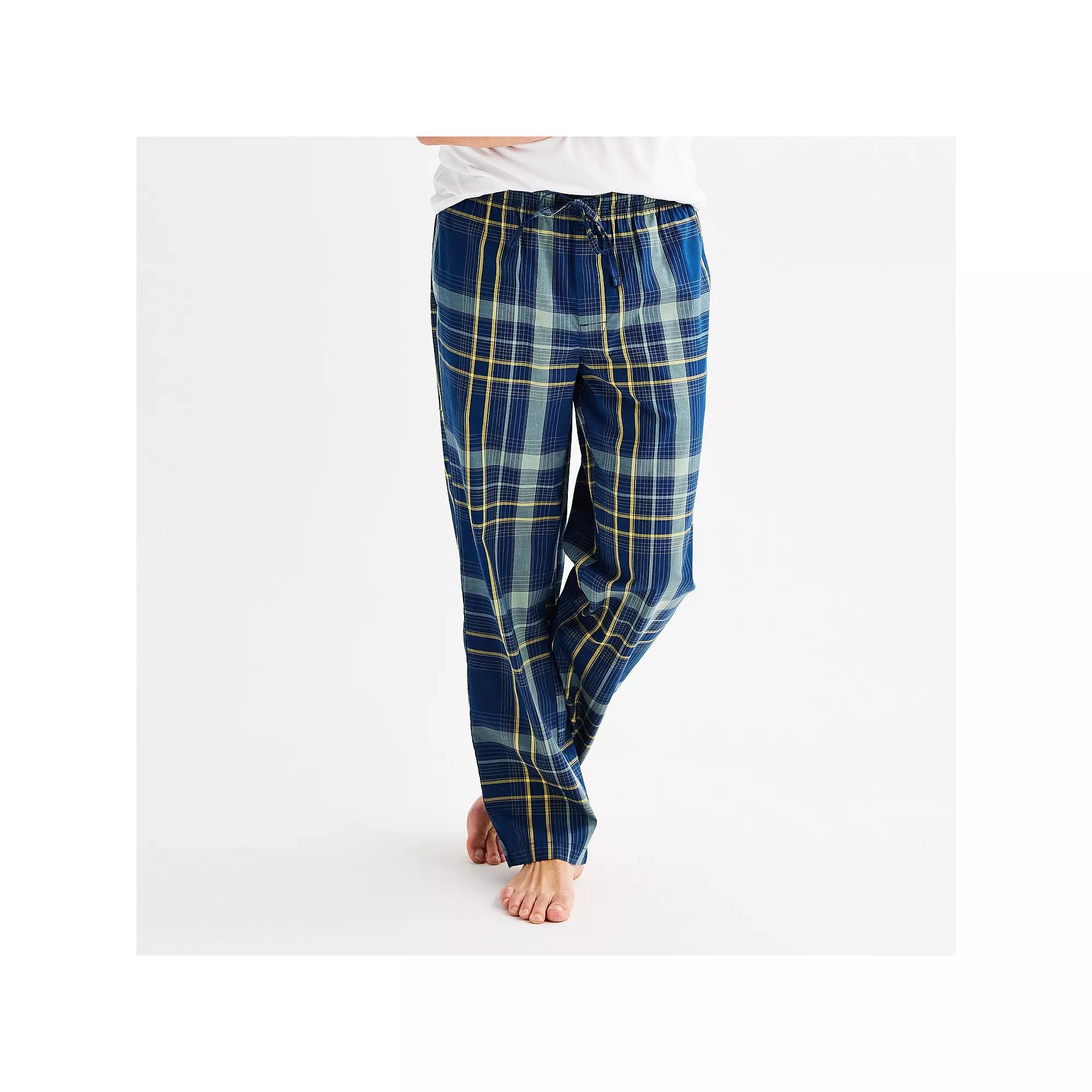 Men's Sonoma Goods For Life® Woven Pajama Pants, Size: Large, True Blue Pinstripe Product Image