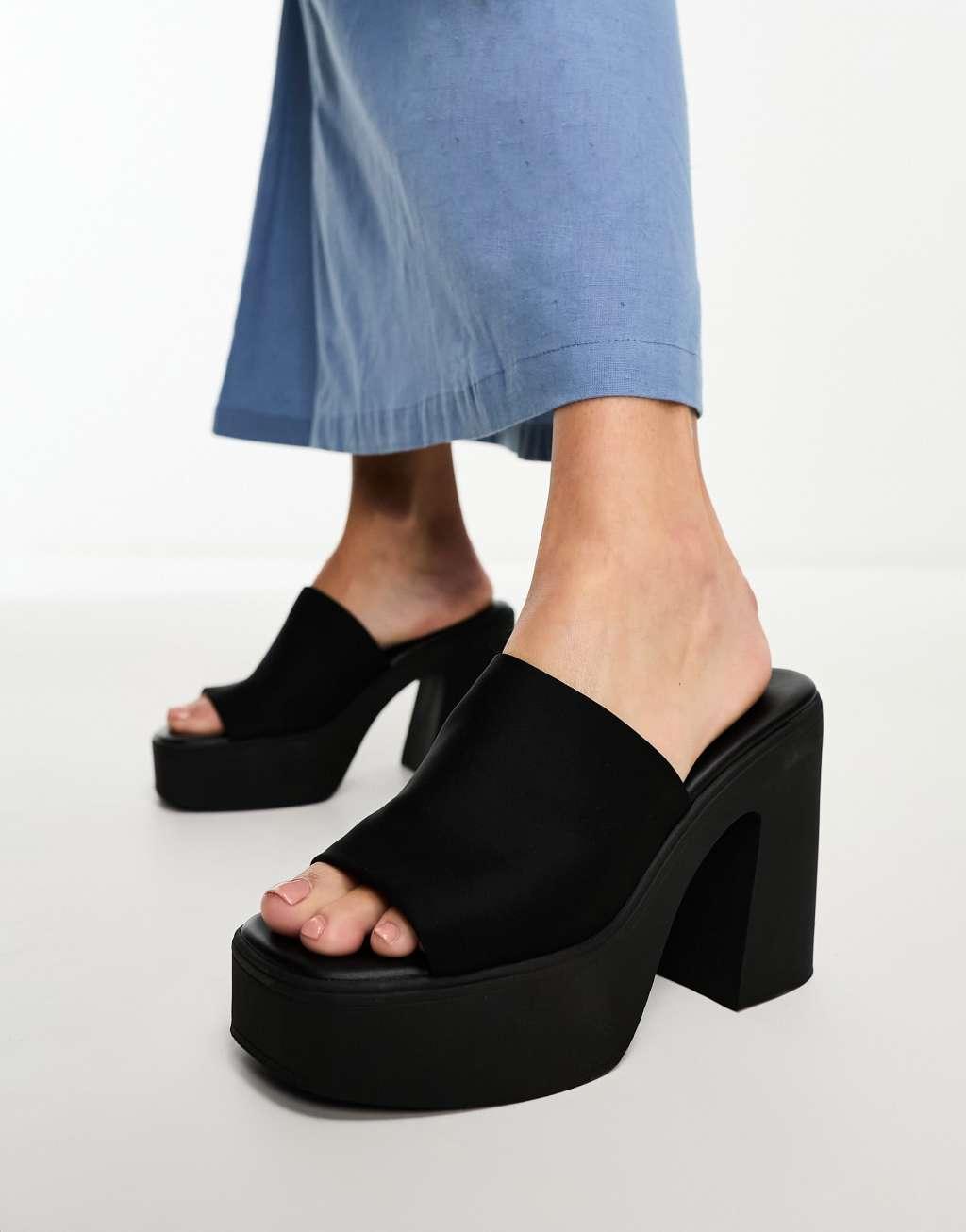 Aldo Maysee platform heeled mules Product Image