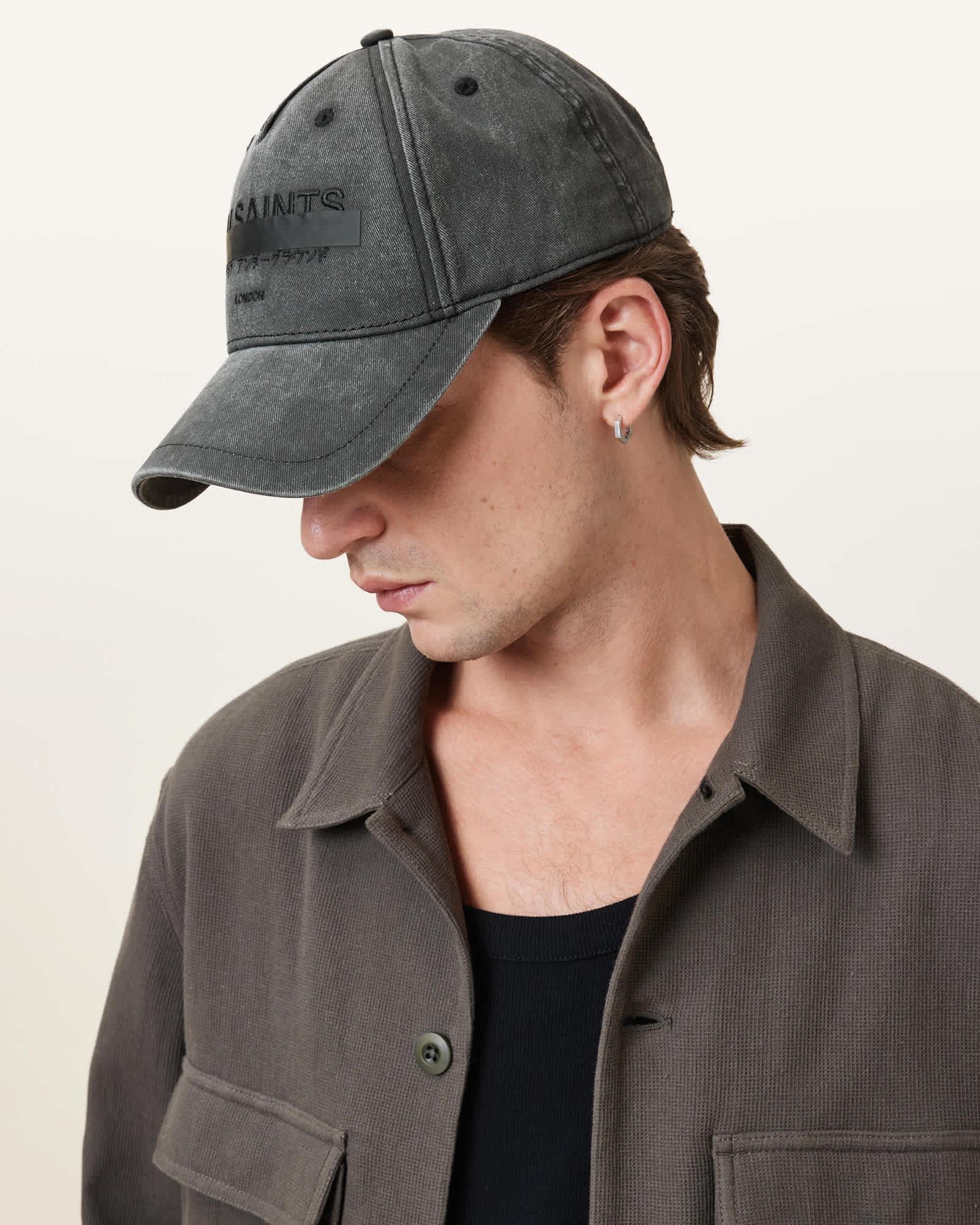 Redact Logo Print Baseball Cap Product Image