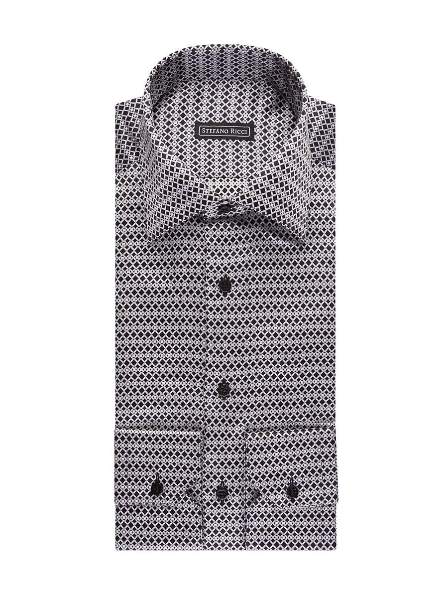 Mens Handmade Silk Dress Shirt Product Image