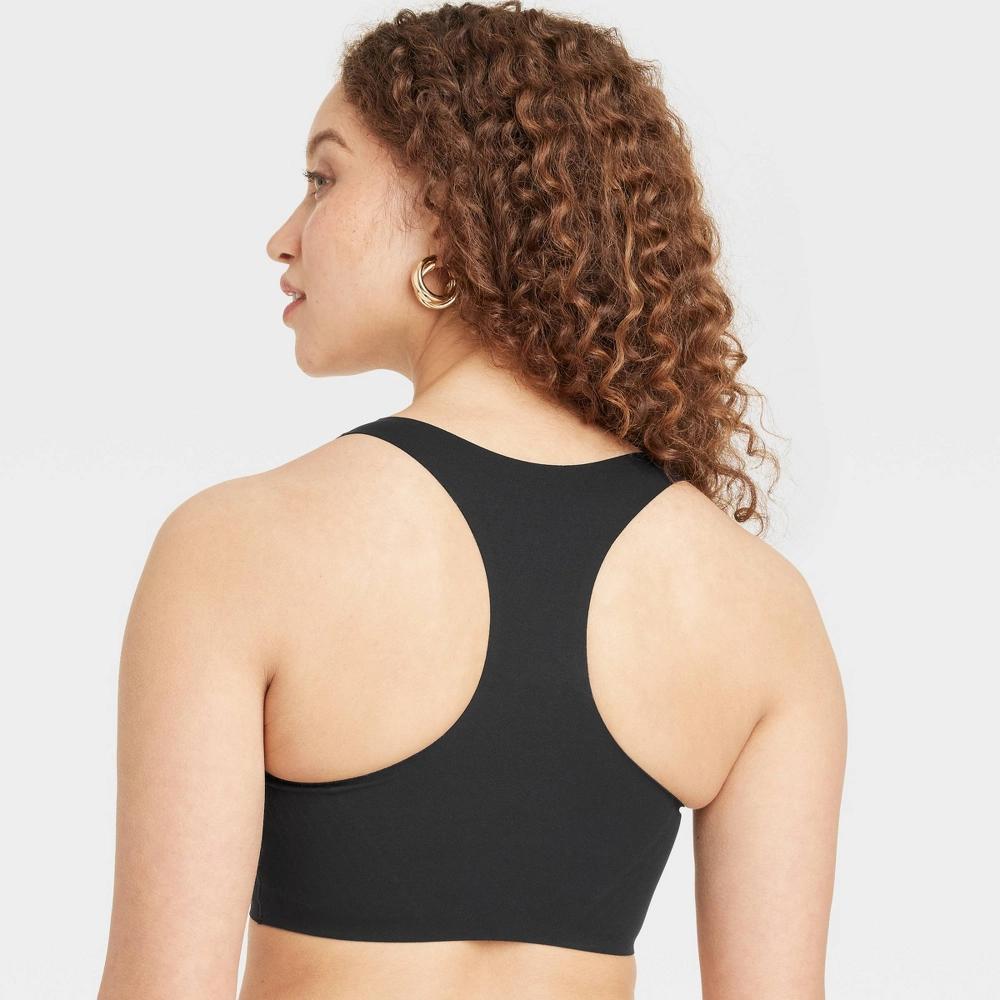 Women's Luxury Collection Bonded Microfiber Racerback Scoop Bralette - Auden™ Black S: Unlined Tricot Pullover, Comfort Elastic Product Image