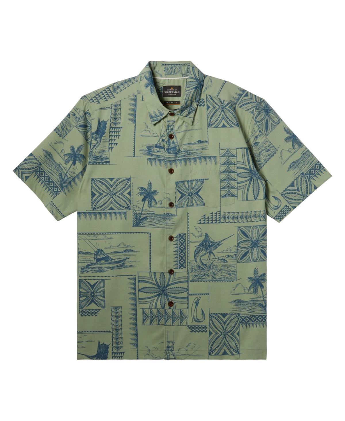 Quiksilver Waterman Mens Bill Fish Short Sleeve Shirt Product Image