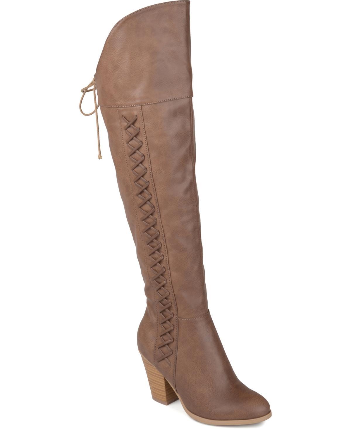 Journee Langly Women's Wedge Knee High Boots, Girl's, Size: 9 Wc Product Image