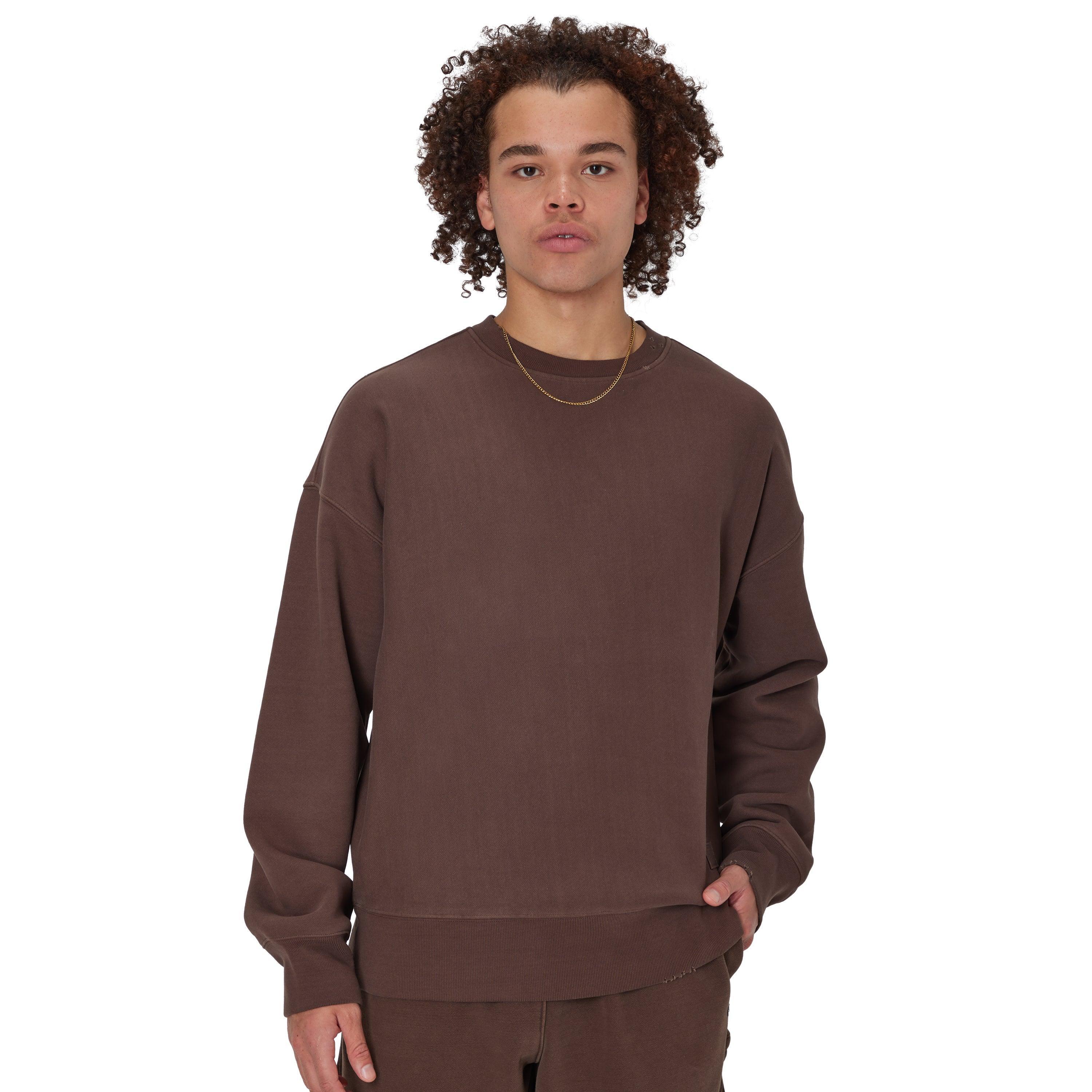 Mens Champion Reverse Weave Crewneck Sweatshirt, Vintage Dye Time Capsule Dark Green L Product Image