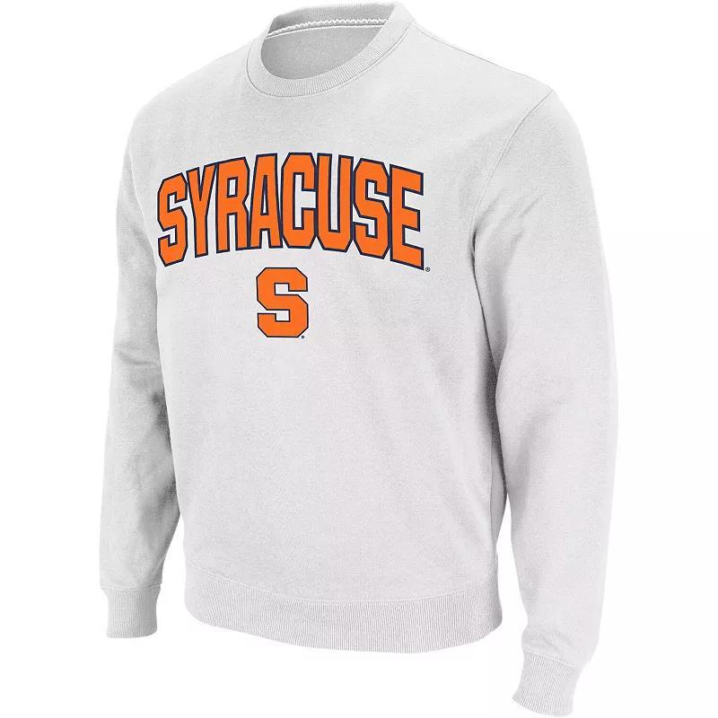 Mens Colosseum Syracuse Orange Arch & Logo Crew Neck Sweatshirt Product Image