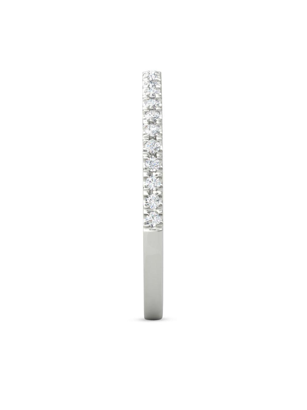 18kt recycled white gold Mara diamond ring Product Image