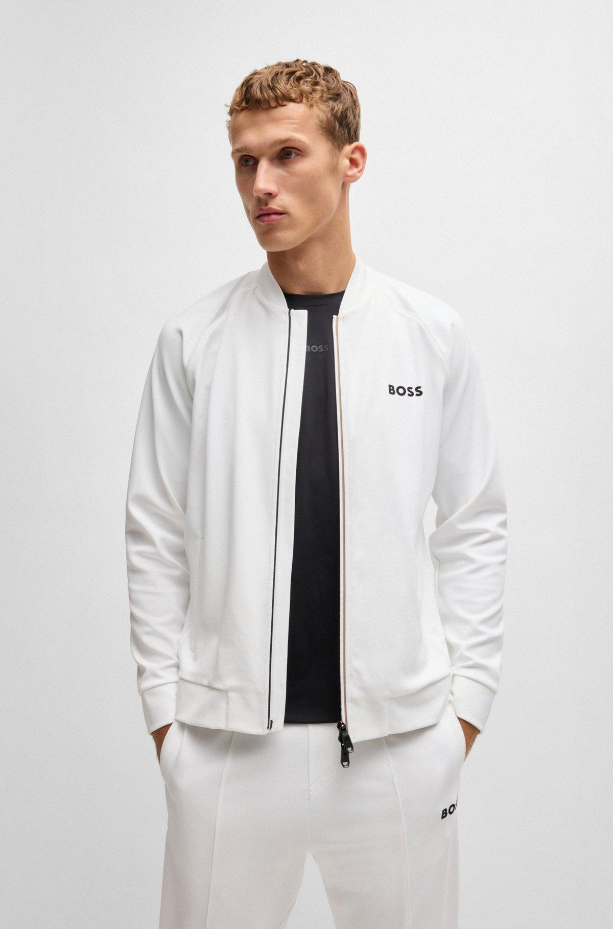 BOSS x Matteo Berrettini regular-fit sweatshirt in stretch gabardine Product Image