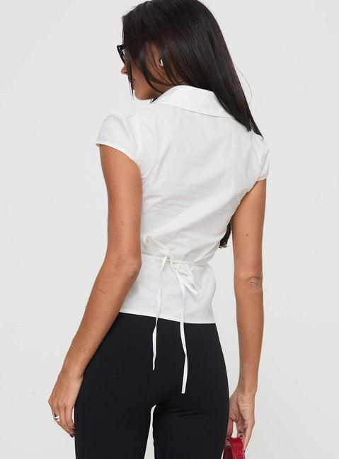 Arianwyn Short Sleeve Shirt White Product Image