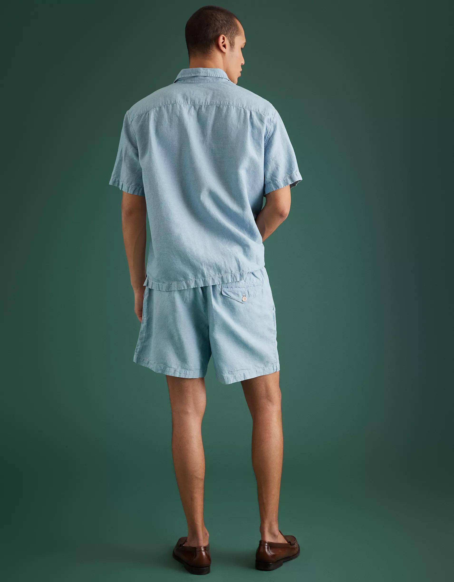 AE77 Premium Chambray Pull-On Short Product Image