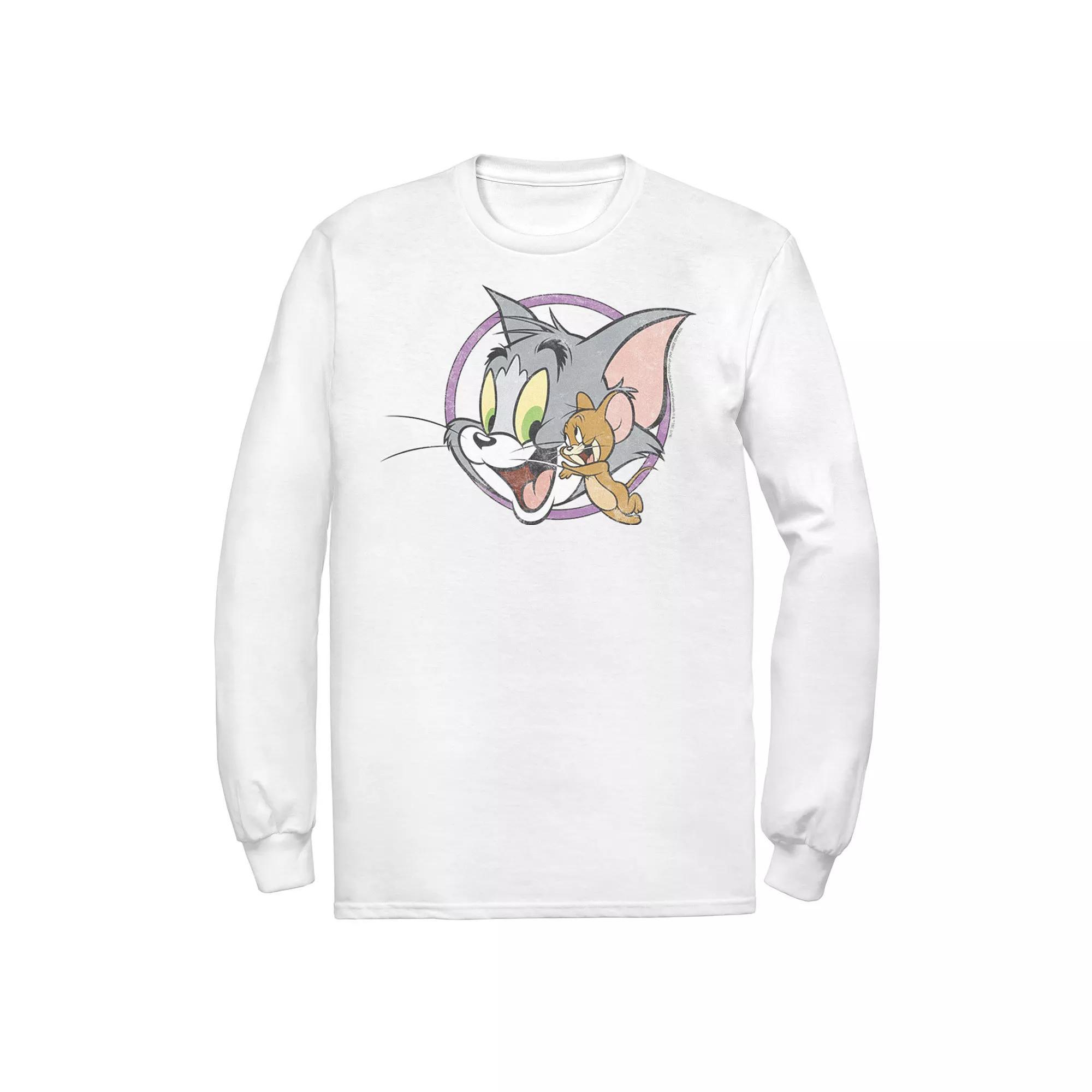 Men's Tom & Jerry Group Tee, Size: XXL, White Product Image