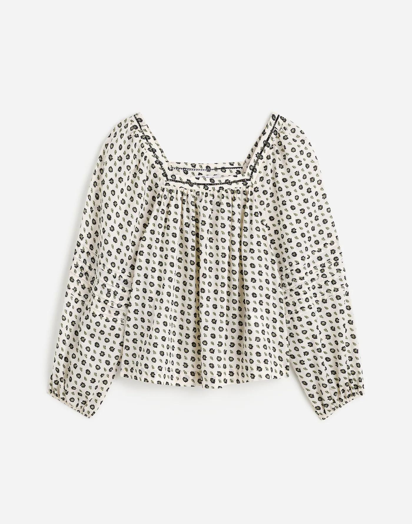 Square-Neck Long-Sleeve Top Product Image