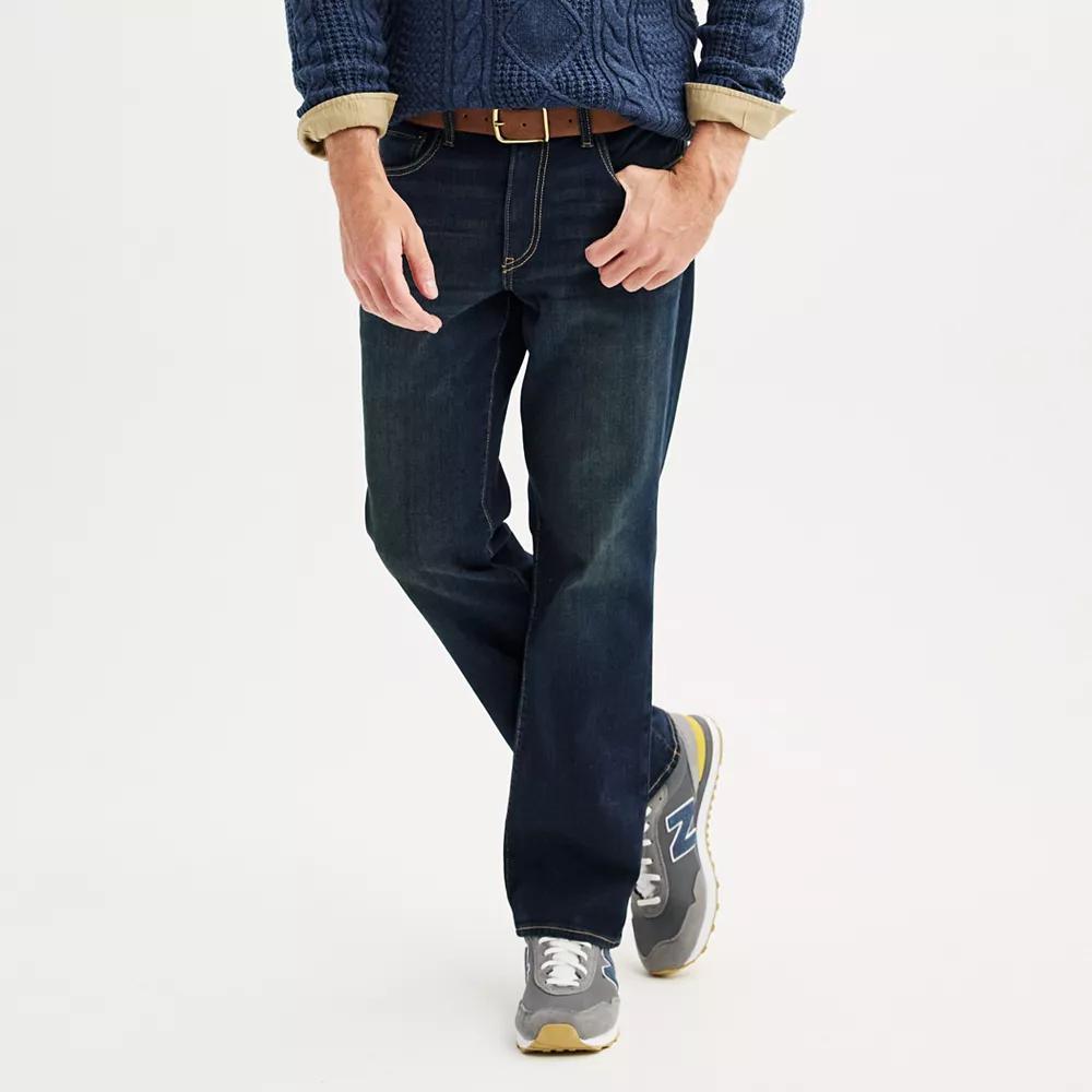 Men's Sonoma Goods For Life® Bootcut Jeans, Size: 40 X 32, Dark Brown Tint Product Image