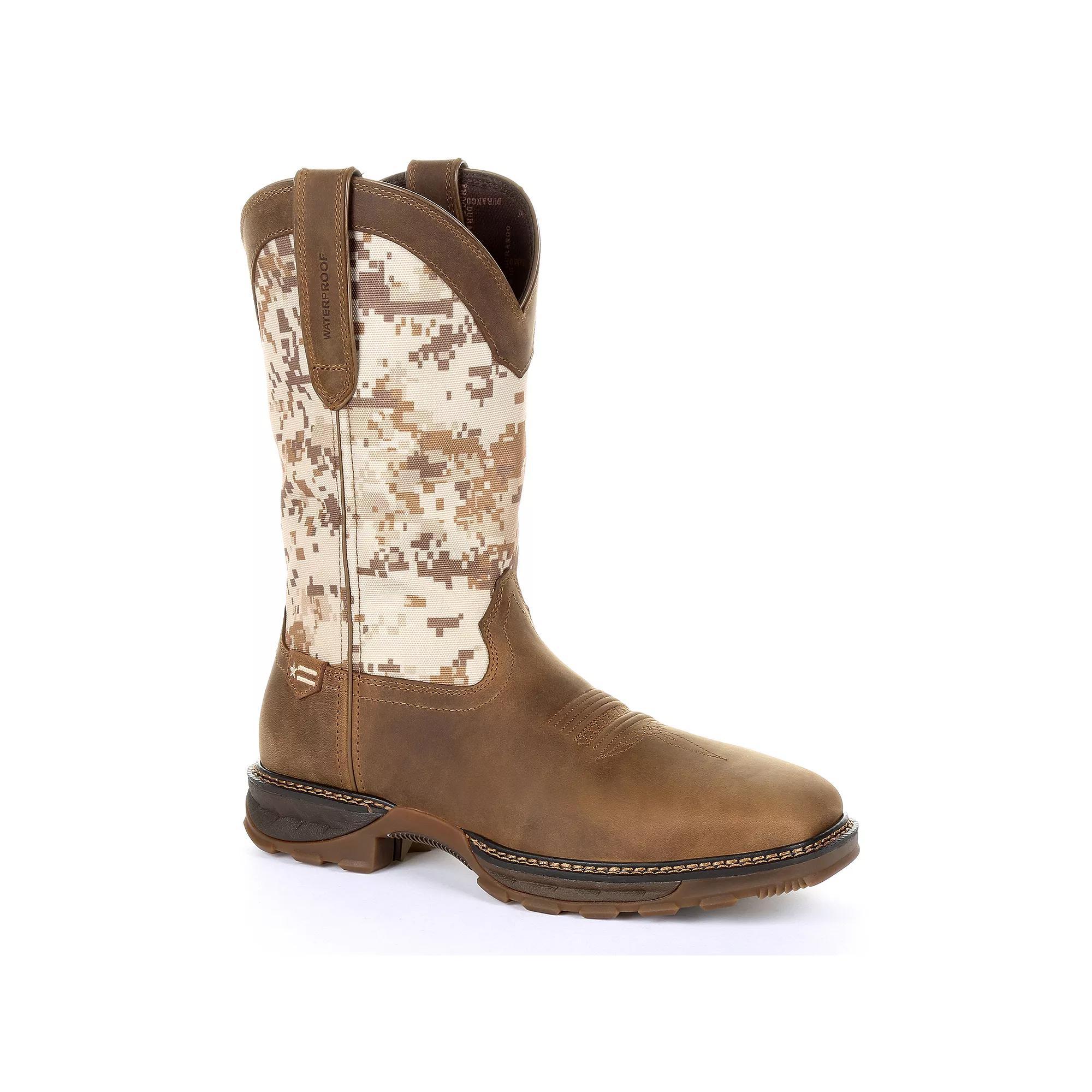 Durango Maverick XP Men's Waterproof Steel Toe Western Work Boots, Size: 10 Medium, Dusty Brown Camo Product Image