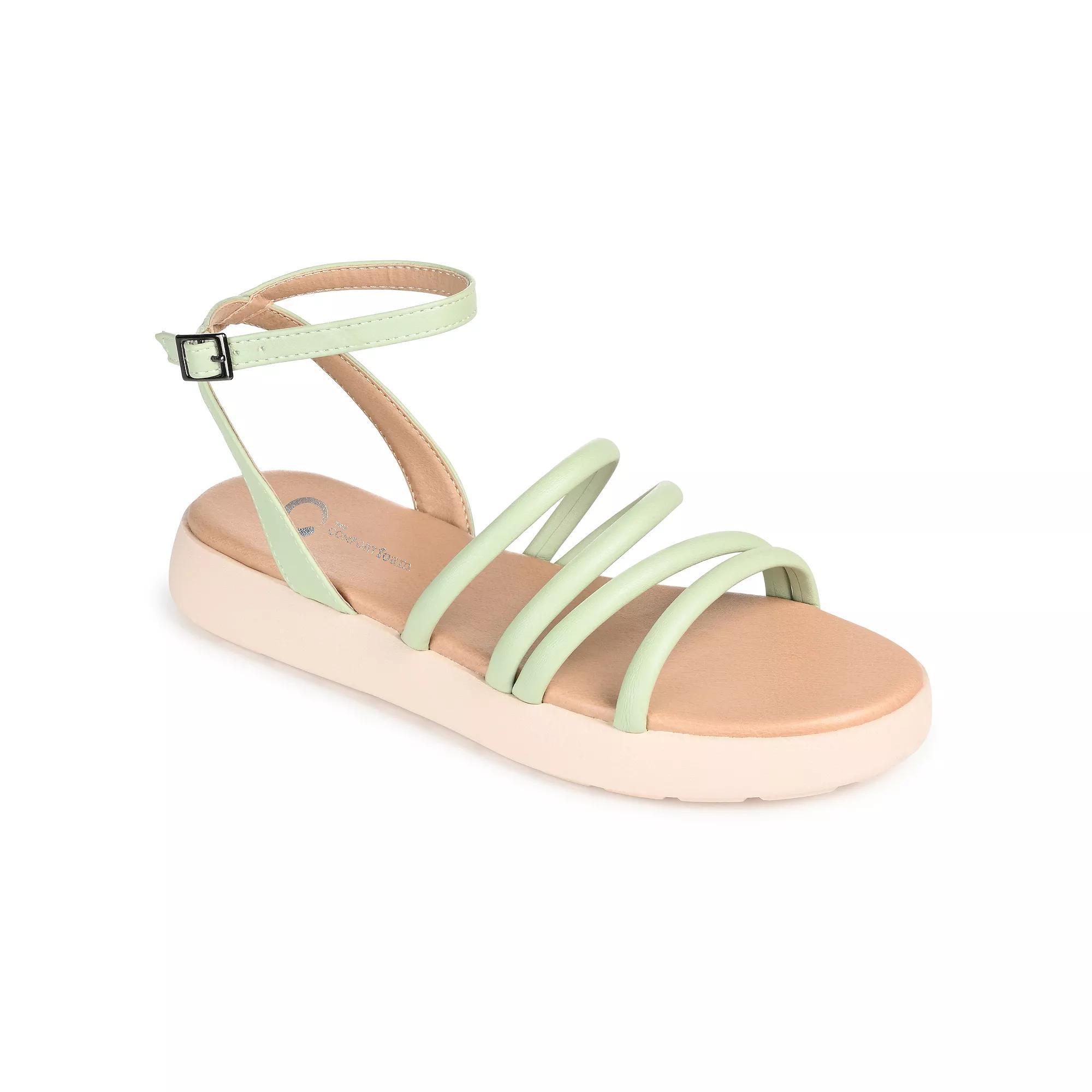 Journee Palomma Tru Comfort Foam™ Women's Strappy Sandals, Size: 9, Green Product Image