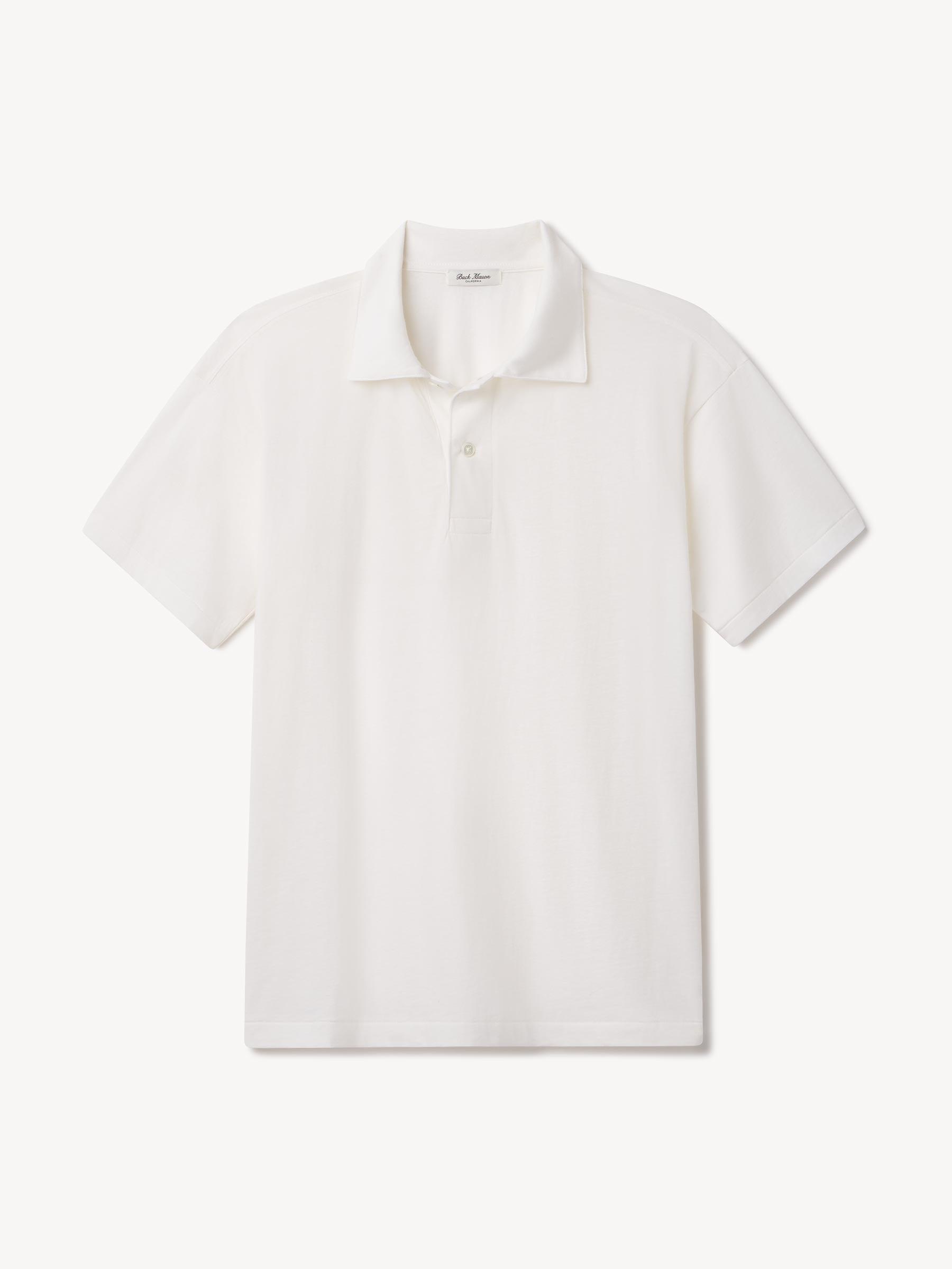 White Japanese Cool Cashmere Knit Polo Product Image