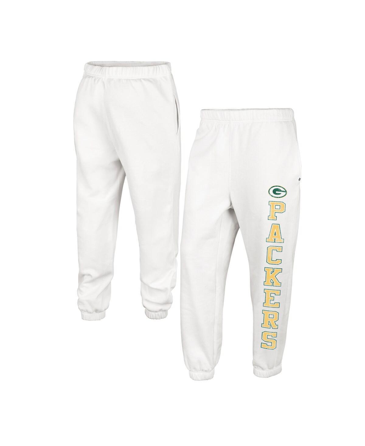 Women's '47 Oatmeal Green Bay Packers Harper Joggers, Size: Large, Team Product Image