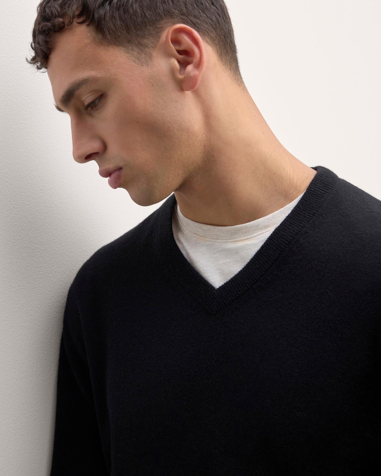 The Cashmere V-Neck Sweater Product Image